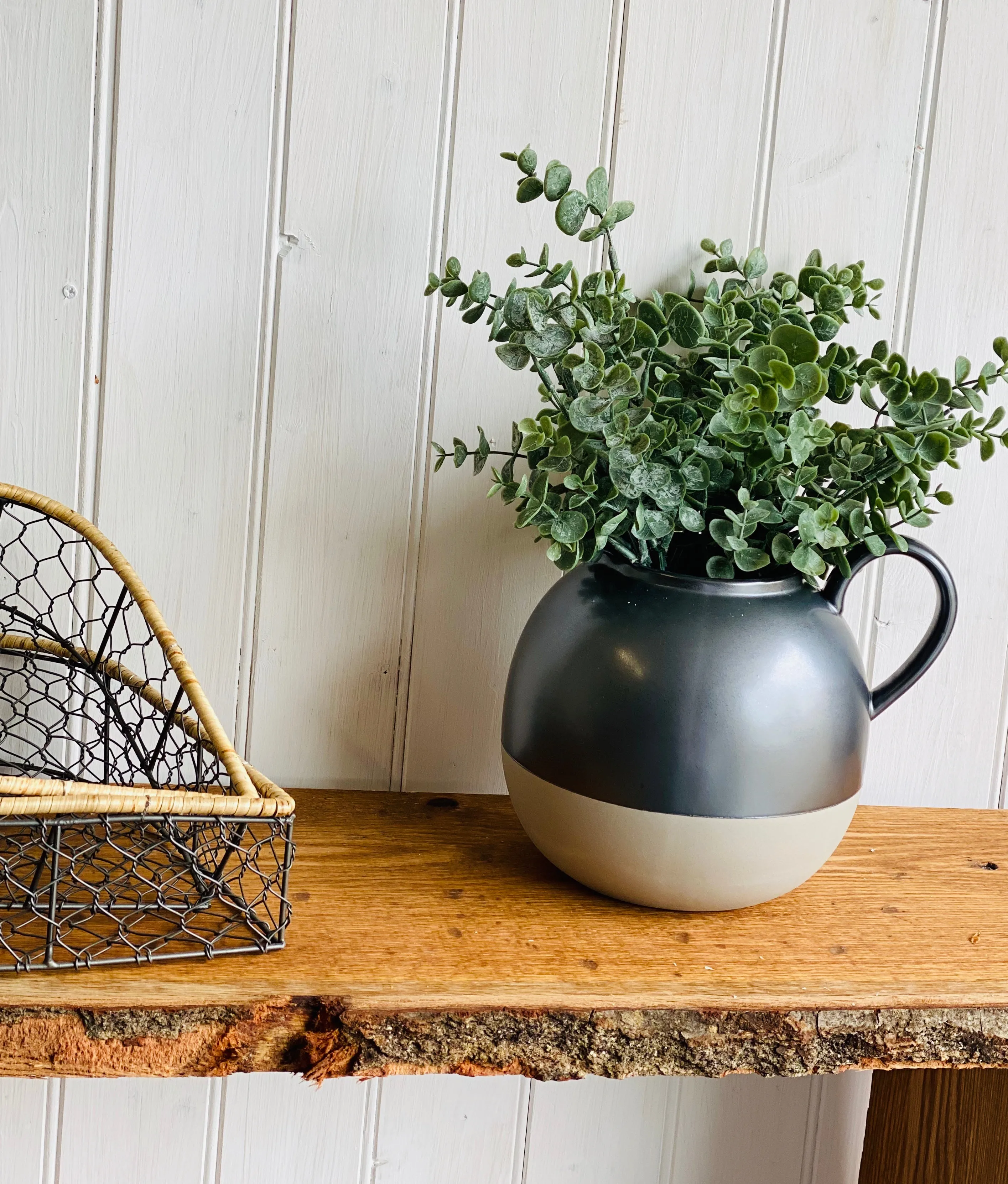 Metalic Grey Round Jug