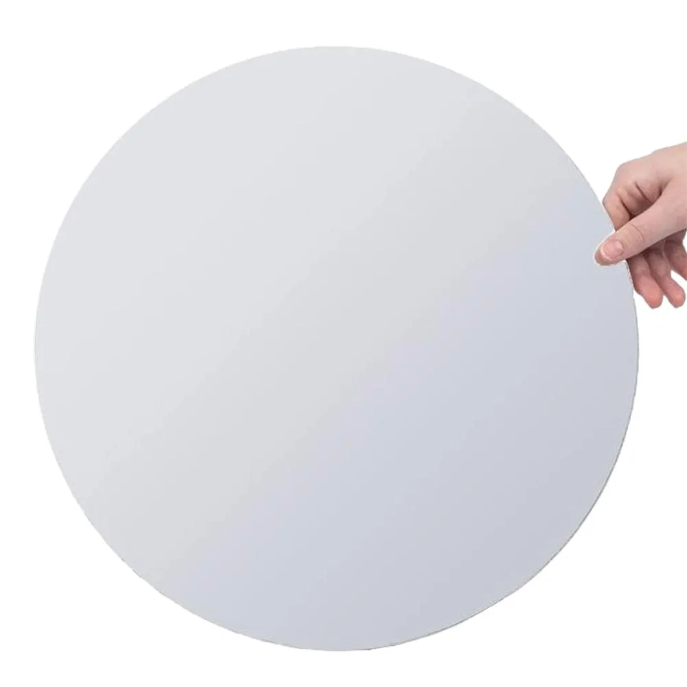 Metallic Silver Photography Styling Prop Circle Round Acrylic Mirror - Mega Bundle