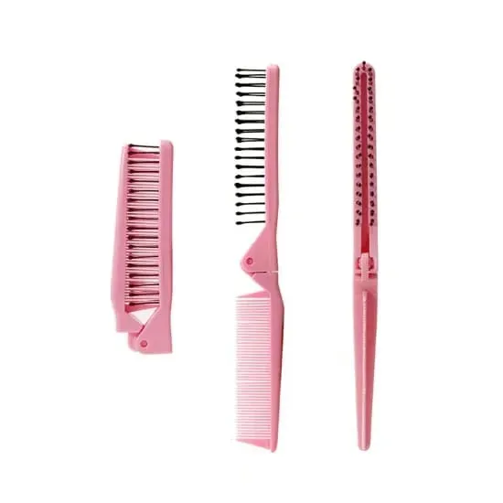 Miss beauty 1PCS Foldable Comb Beard Moustache Brush Salon Hairdressing Styling Tool in random color