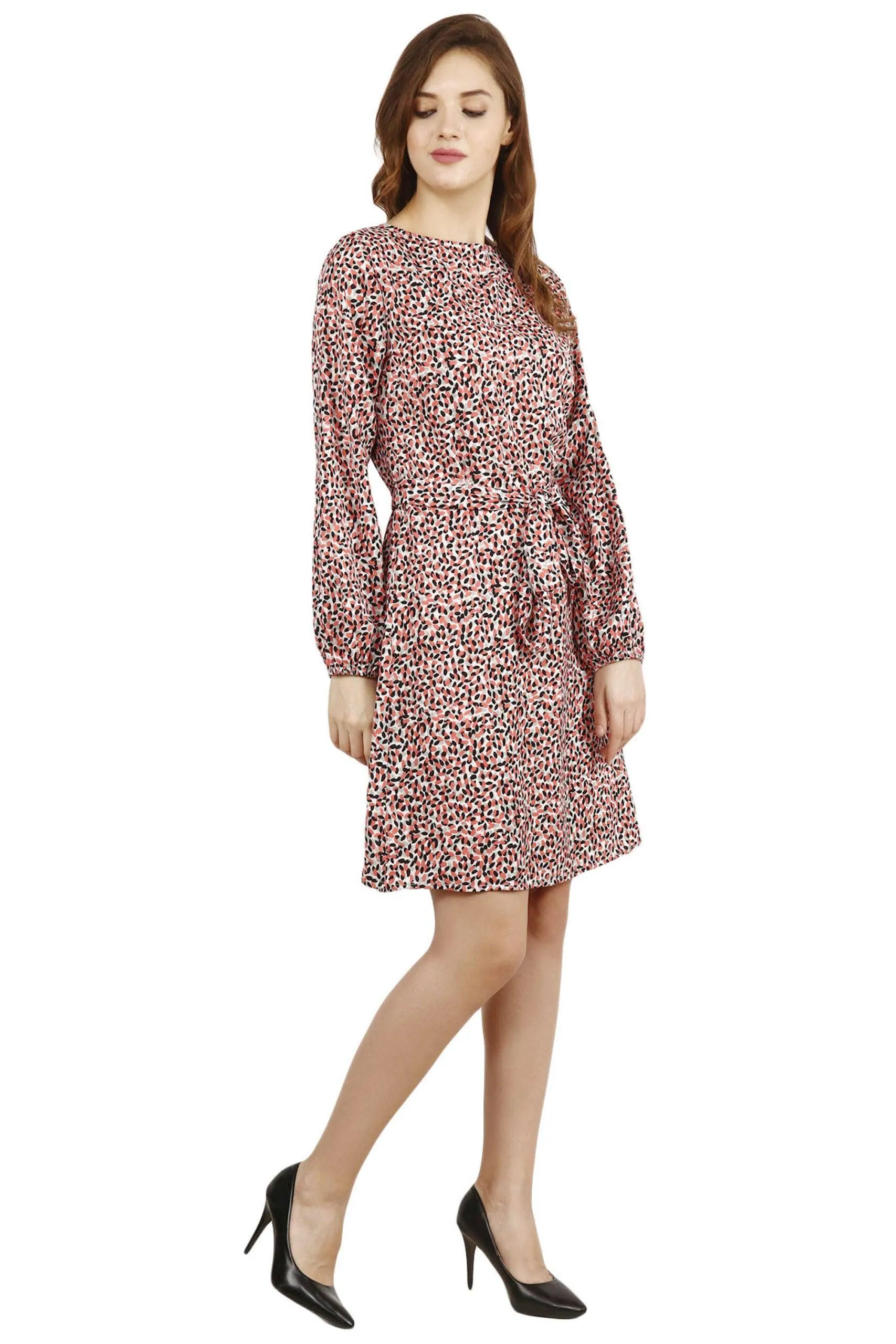 Multicolored Pebble Printed Dress