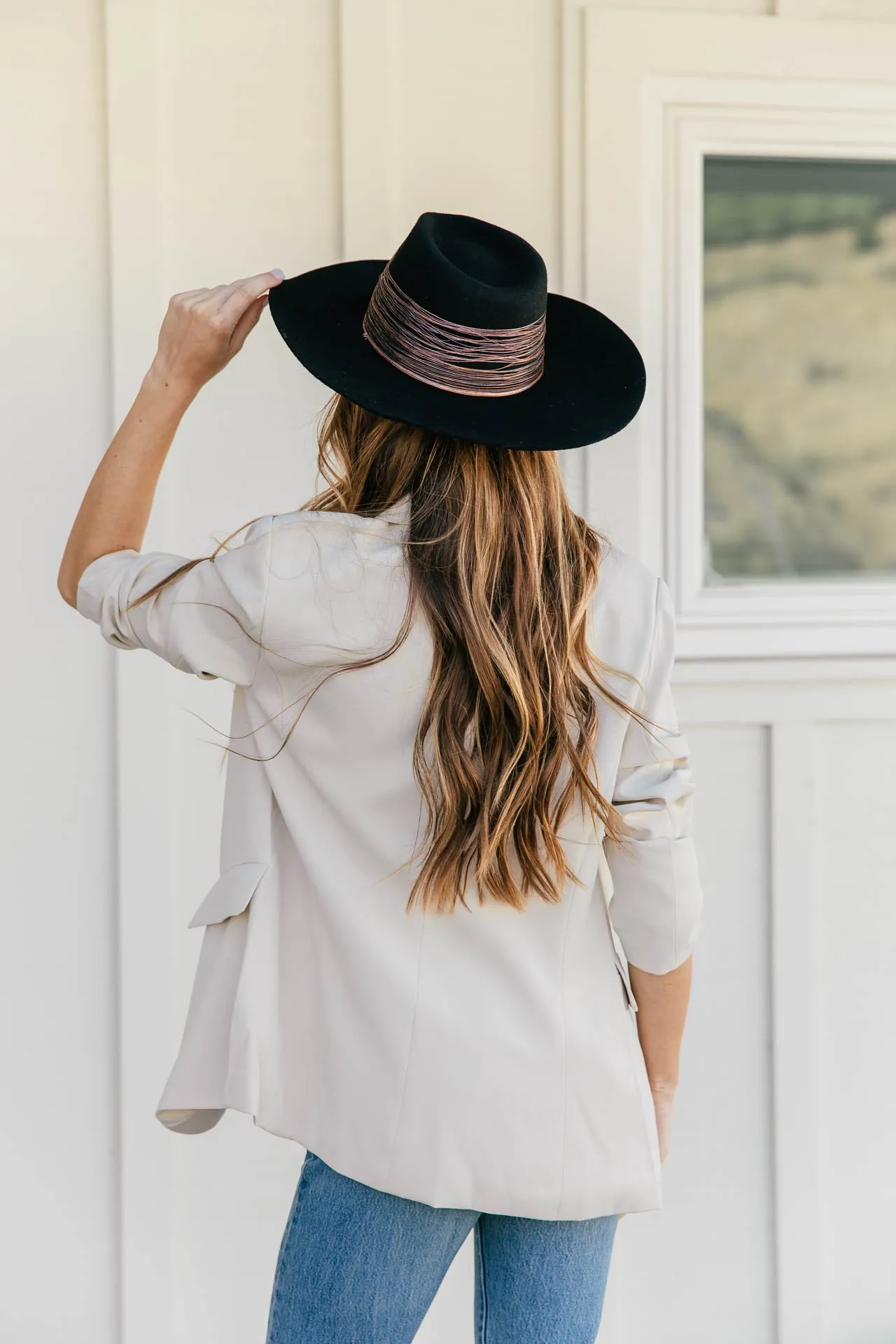 NEW!! Top Notch Beige Boyfriend Blazer