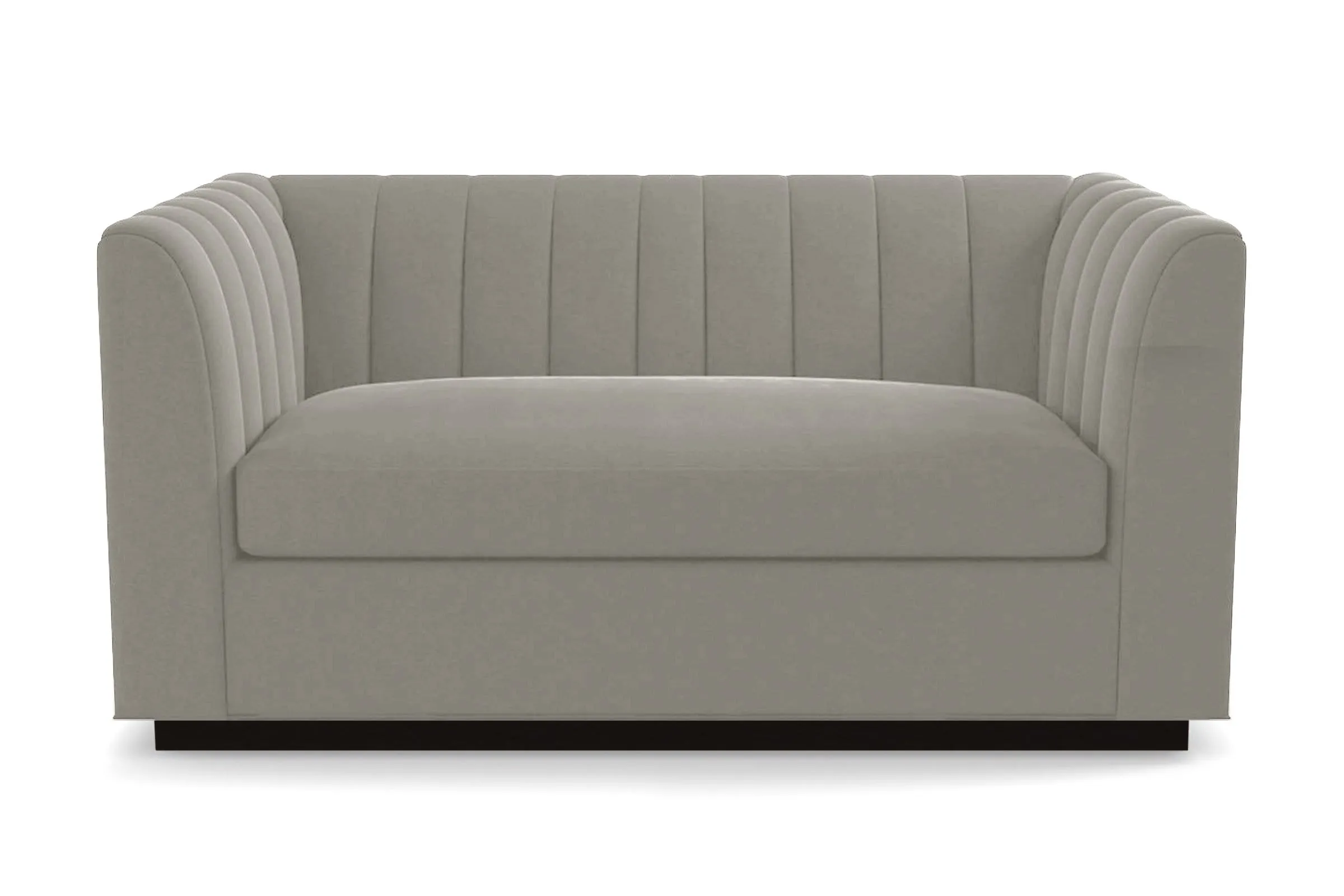 Nora Apartment Size Sleeper Sofa Bed :: Leg Finish: Espresso / Sleeper Option: Memory Foam Mattress