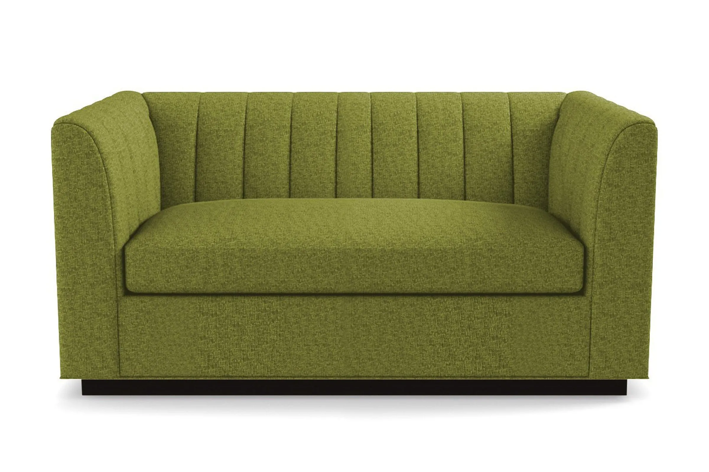 Nora Apartment Size Sleeper Sofa Bed :: Leg Finish: Espresso / Sleeper Option: Memory Foam Mattress