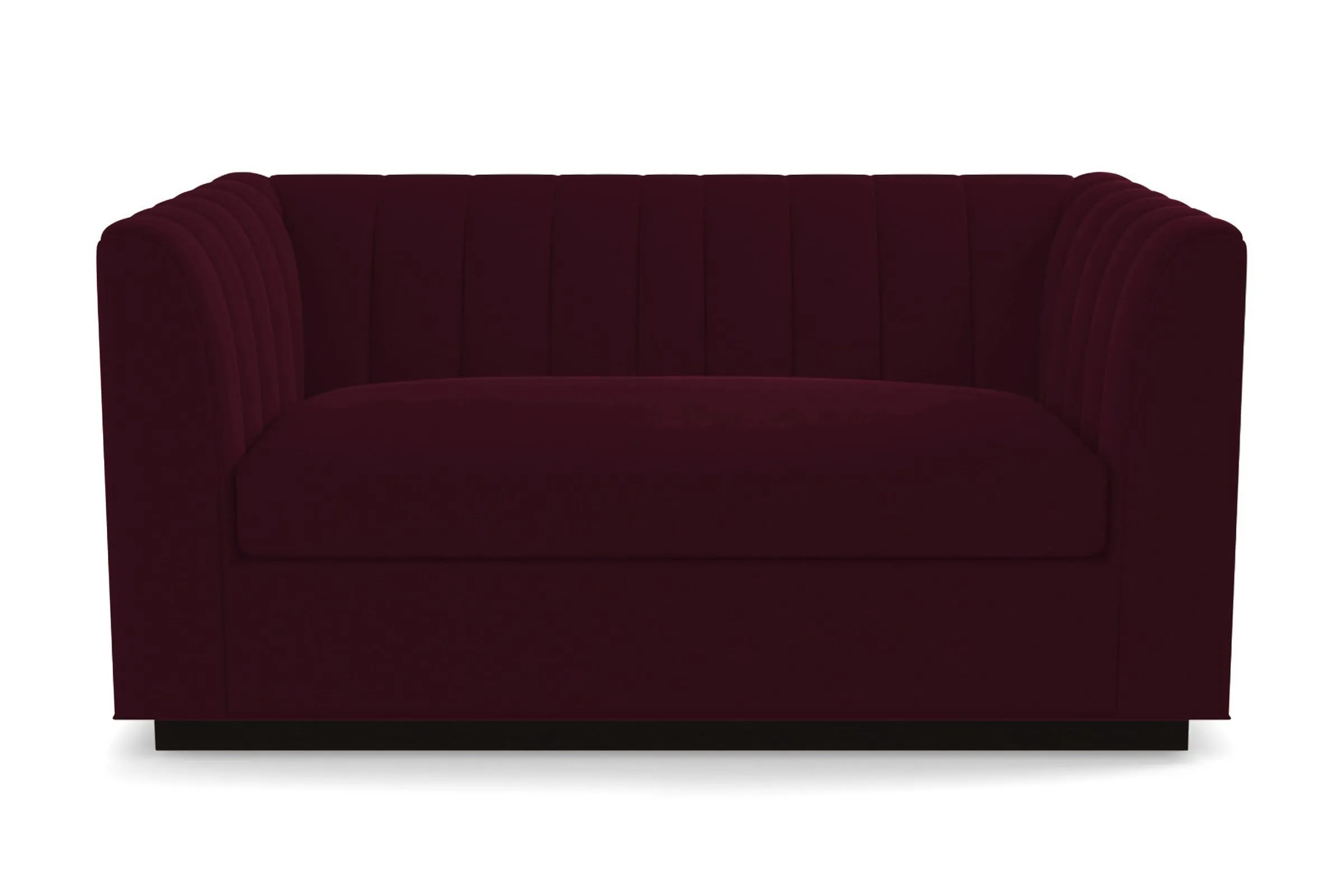 Nora Apartment Size Sleeper Sofa Bed :: Leg Finish: Espresso / Sleeper Option: Memory Foam Mattress