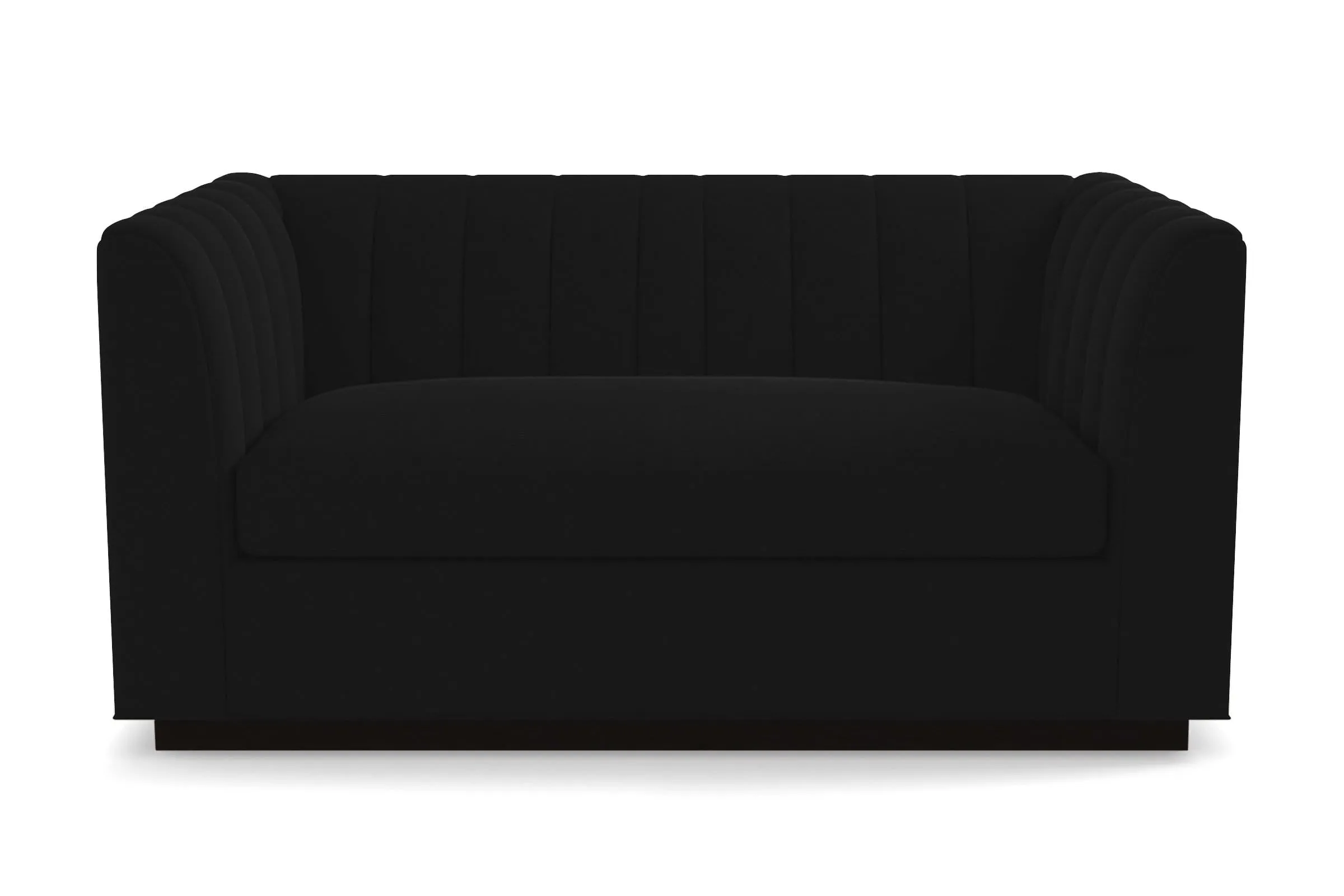 Nora Apartment Size Sleeper Sofa Bed :: Leg Finish: Espresso / Sleeper Option: Memory Foam Mattress