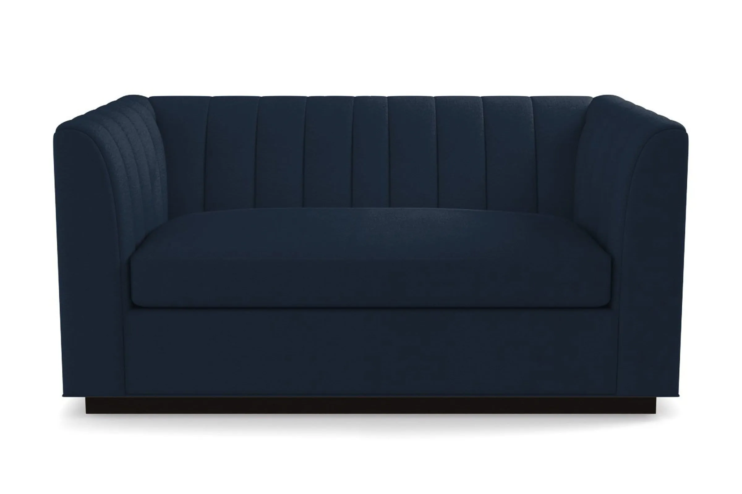 Nora Apartment Size Sleeper Sofa Bed :: Leg Finish: Espresso / Sleeper Option: Memory Foam Mattress