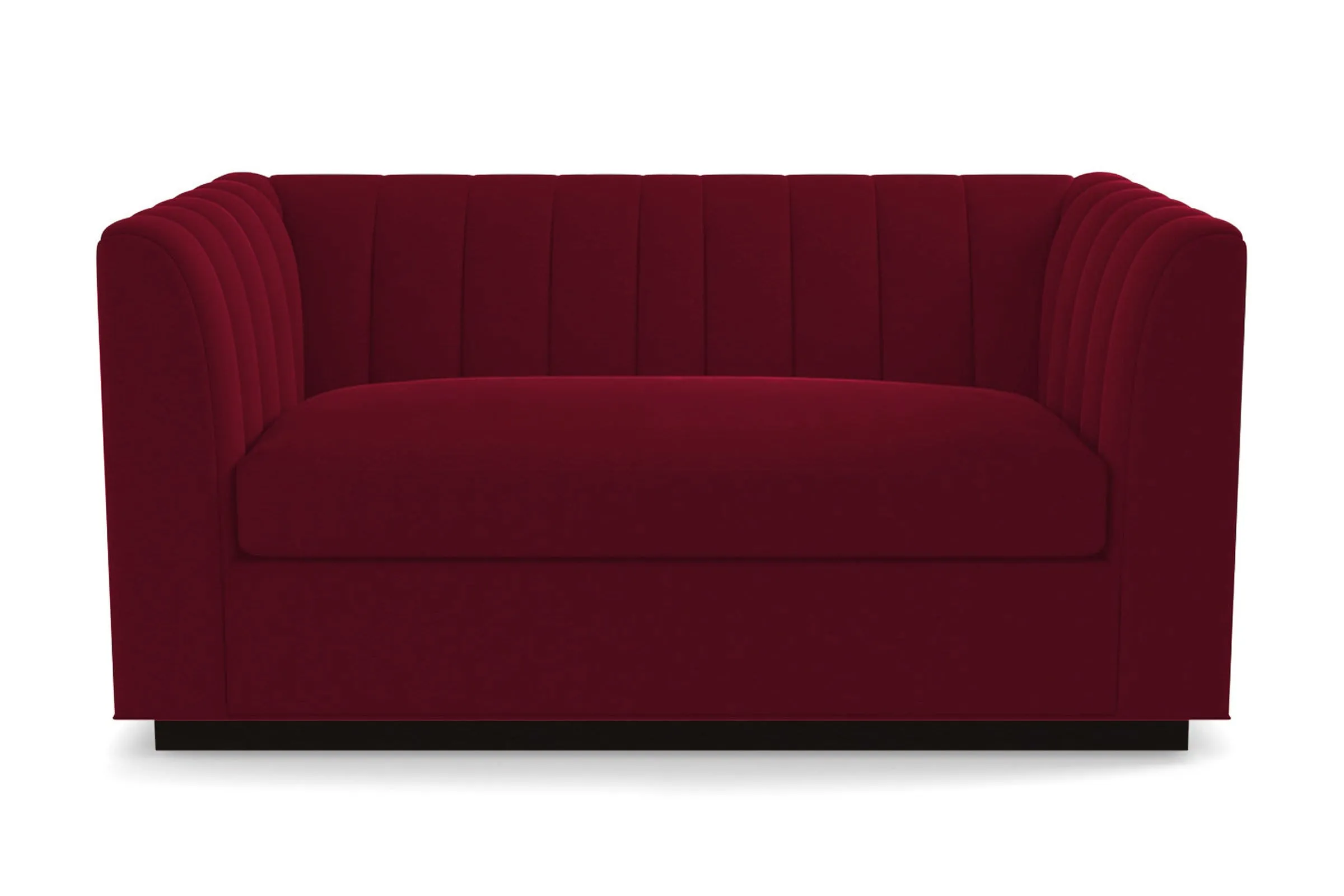 Nora Apartment Size Sleeper Sofa Bed :: Leg Finish: Espresso / Sleeper Option: Memory Foam Mattress