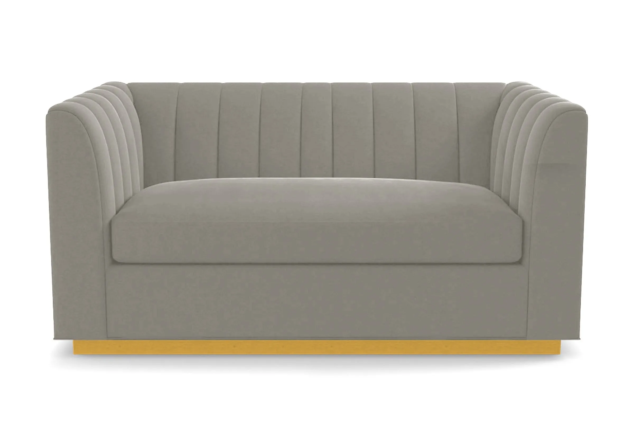 Nora Apartment Size Sleeper Sofa Bed :: Leg Finish: Natural / Sleeper Option: Deluxe Innerspring Mattress