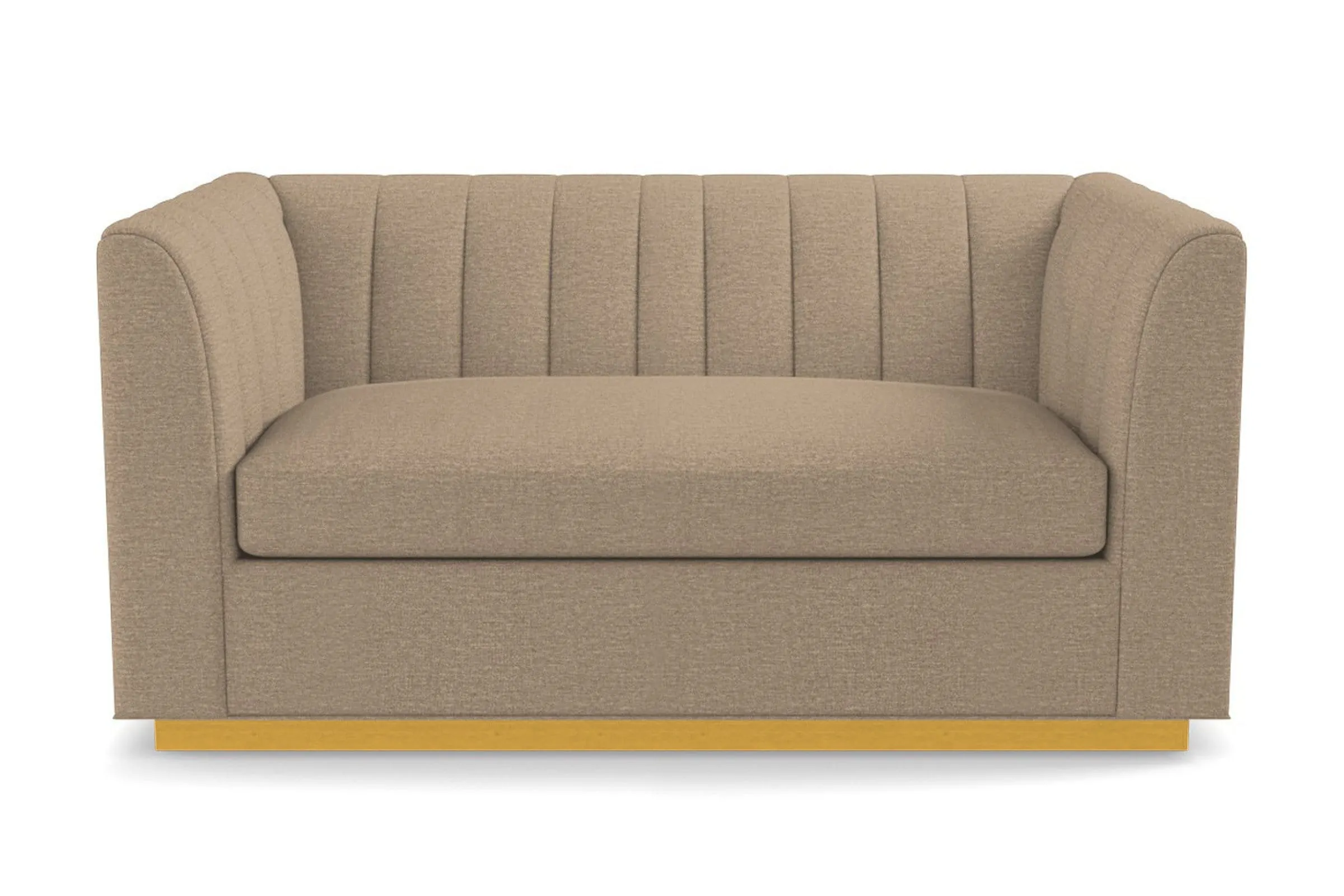 Nora Apartment Size Sleeper Sofa Bed :: Leg Finish: Natural / Sleeper Option: Memory Foam Mattress