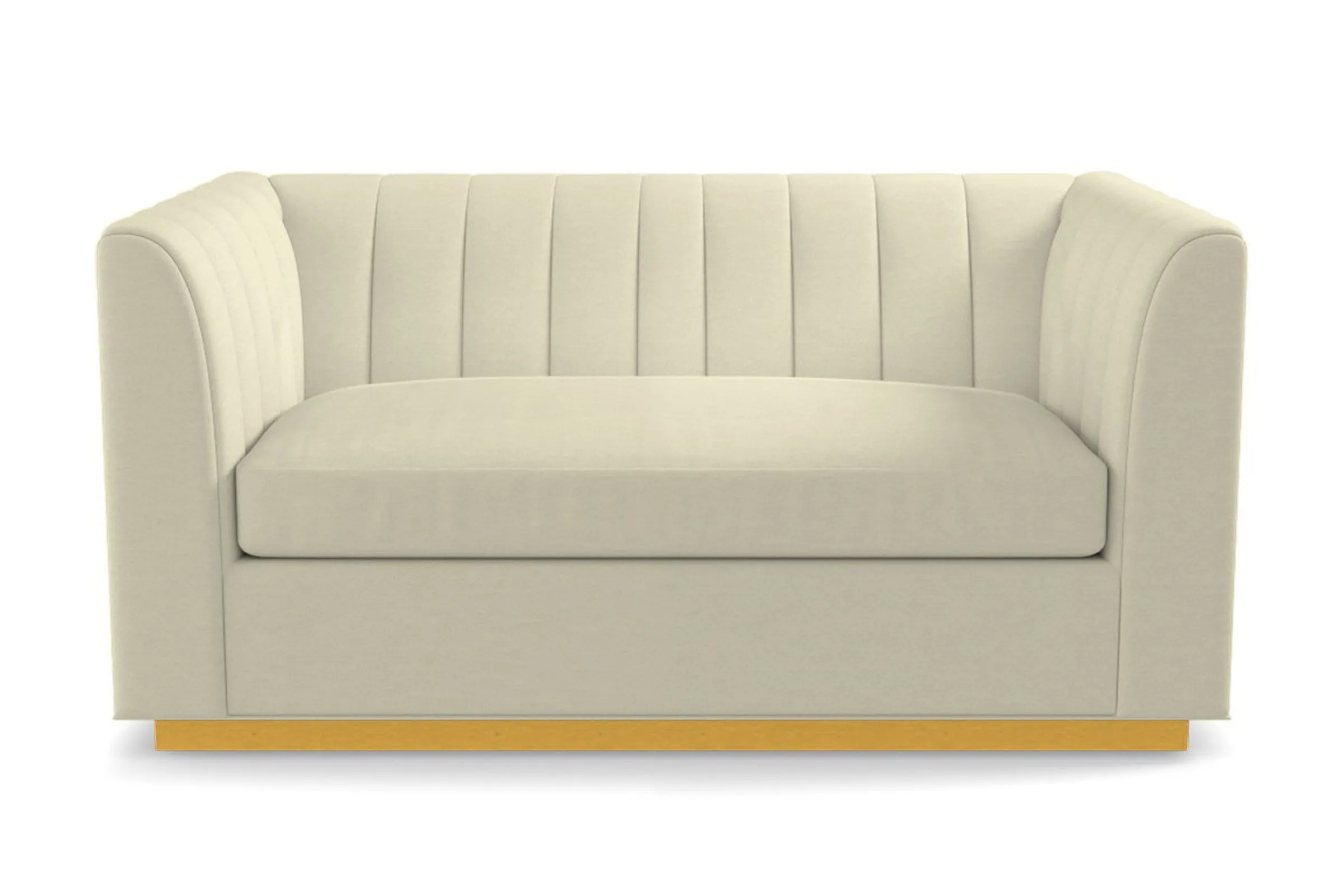 Nora Apartment Size Sleeper Sofa Bed :: Leg Finish: Natural / Sleeper Option: Memory Foam Mattress