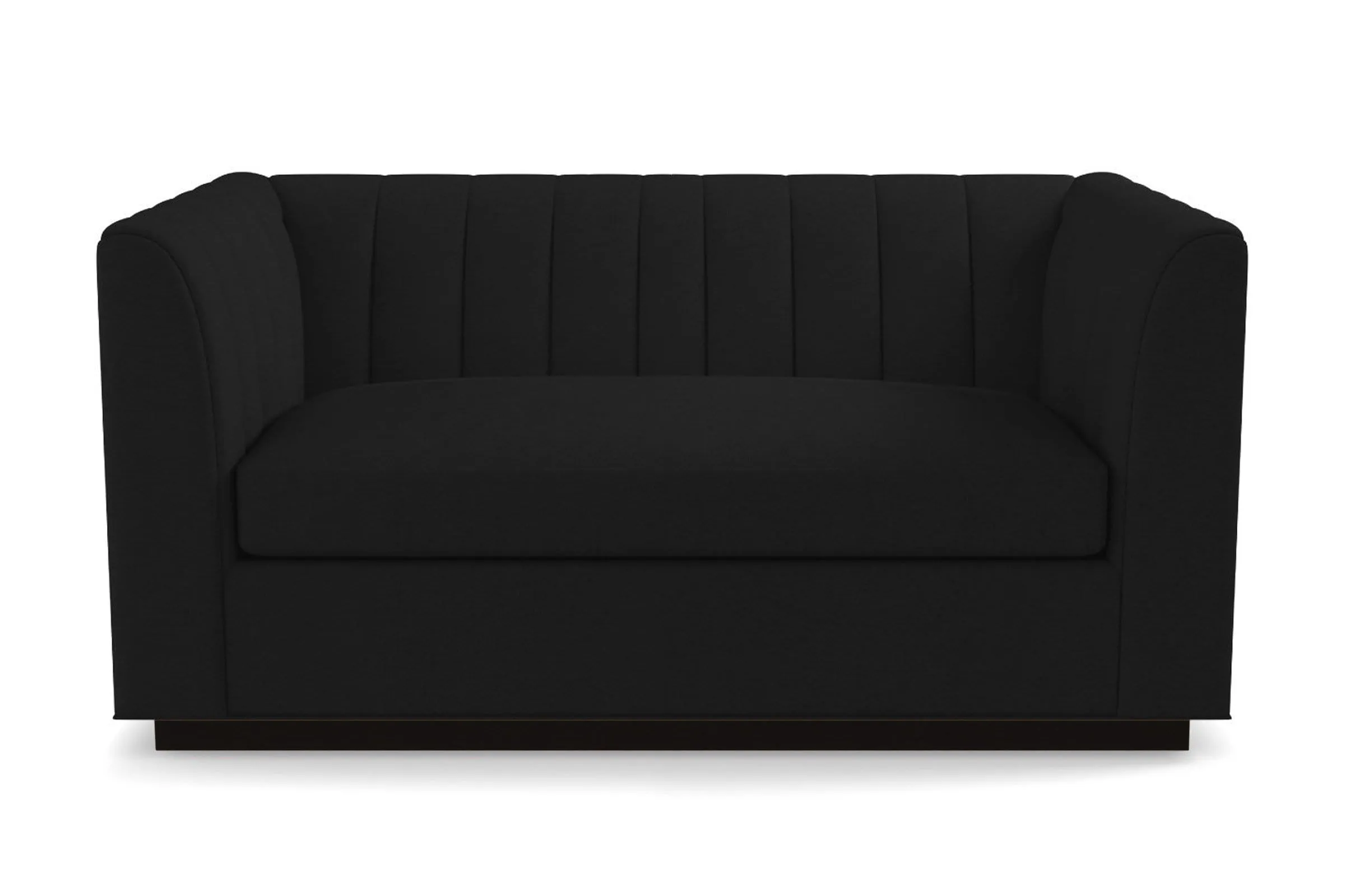 Nora Twin Size Sleeper Sofa Bed :: Leg Finish: Espresso / Sleeper Option: Deluxe Innerspring Mattress