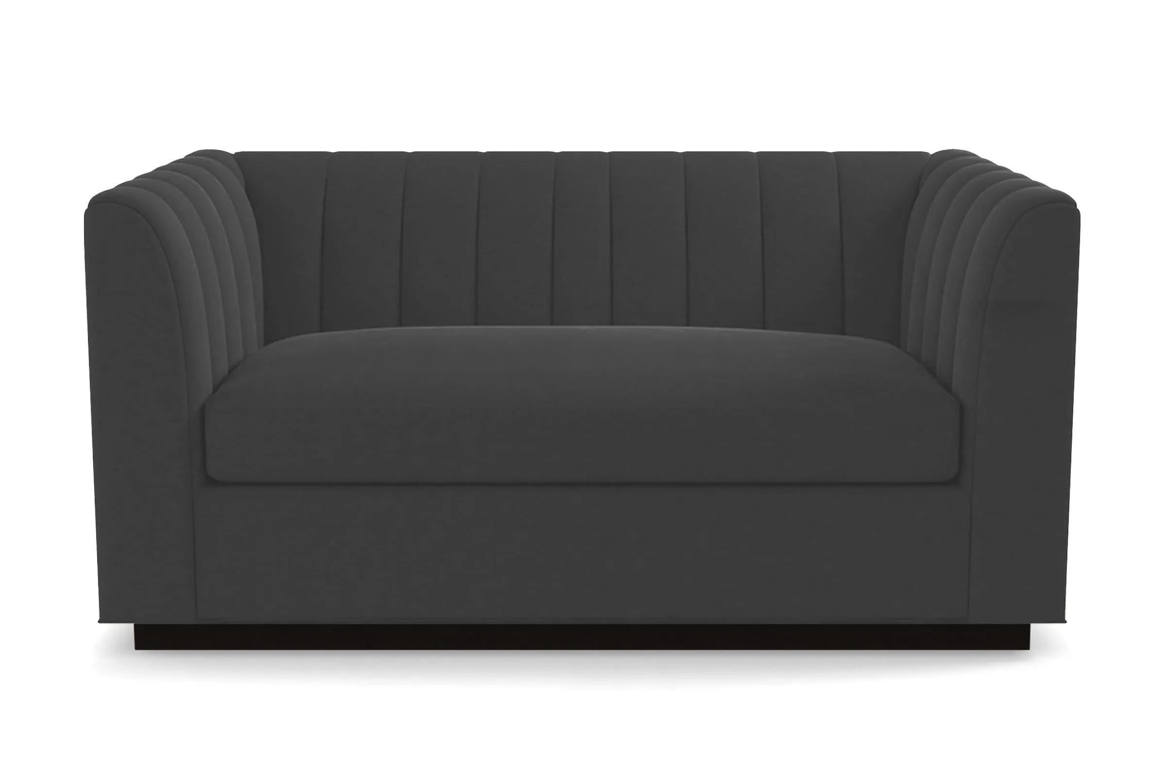 Nora Twin Size Sleeper Sofa Bed :: Leg Finish: Espresso / Sleeper Option: Memory Foam Mattress