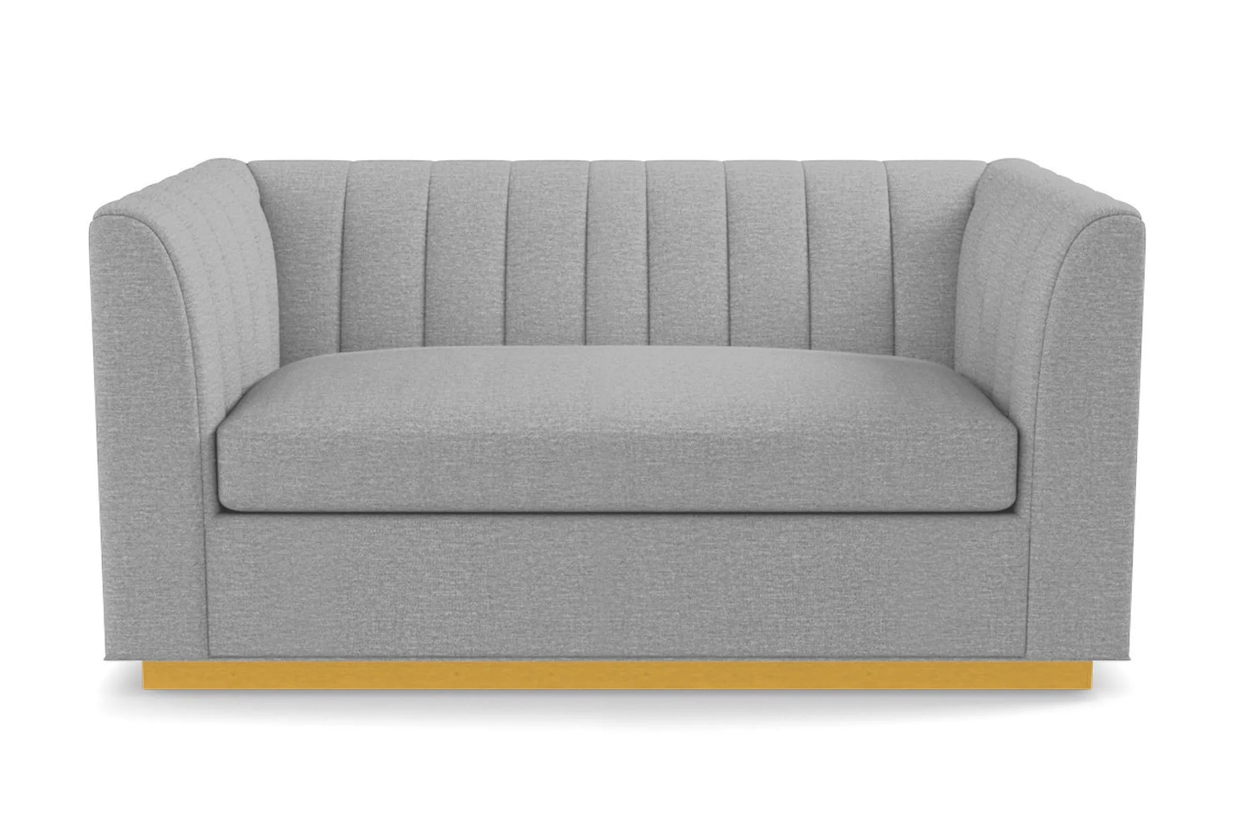 Nora Twin Size Sleeper Sofa Bed :: Leg Finish: Natural / Sleeper Option: Deluxe Innerspring Mattress