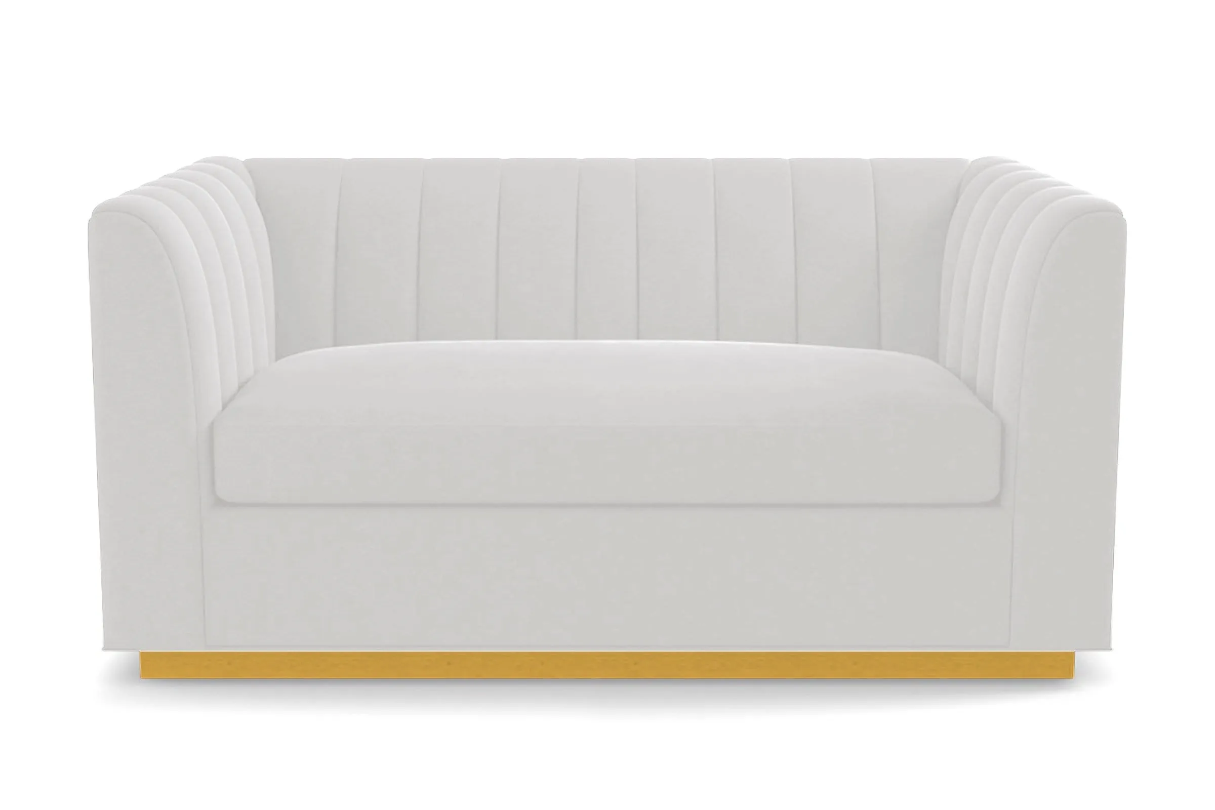 Nora Twin Size Sleeper Sofa Bed :: Leg Finish: Natural / Sleeper Option: Deluxe Innerspring Mattress