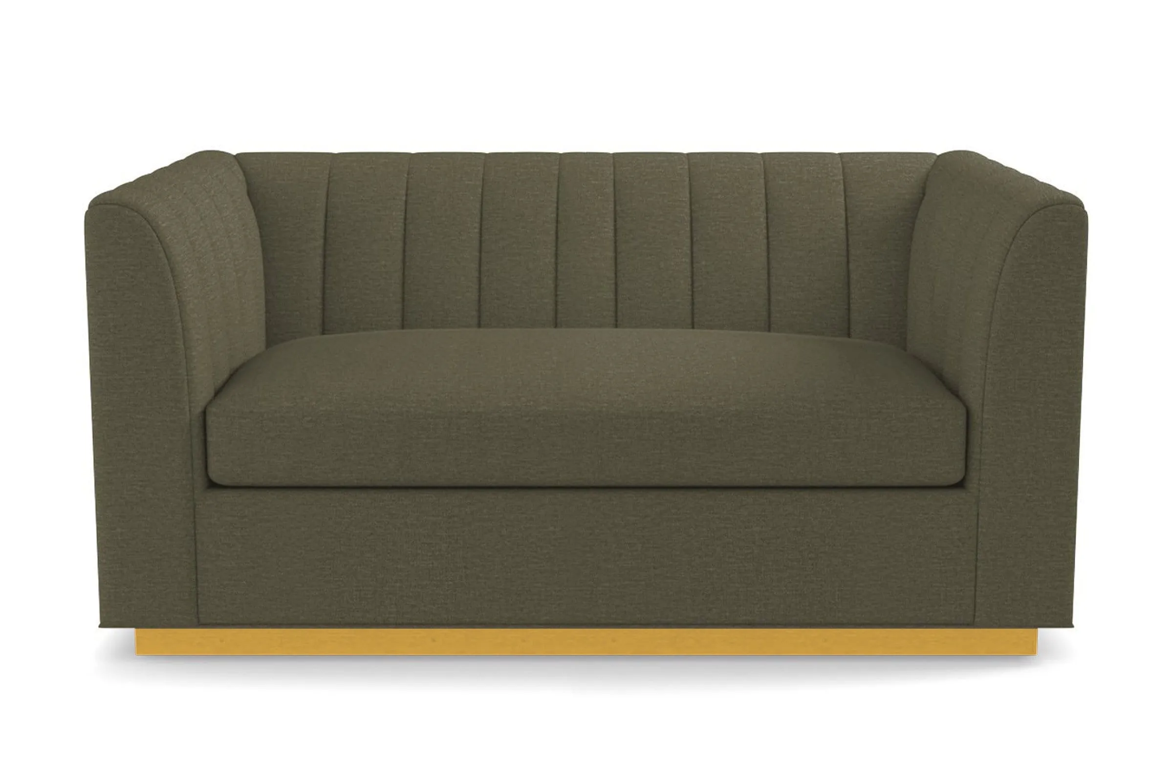 Nora Twin Size Sleeper Sofa Bed :: Leg Finish: Natural / Sleeper Option: Deluxe Innerspring Mattress