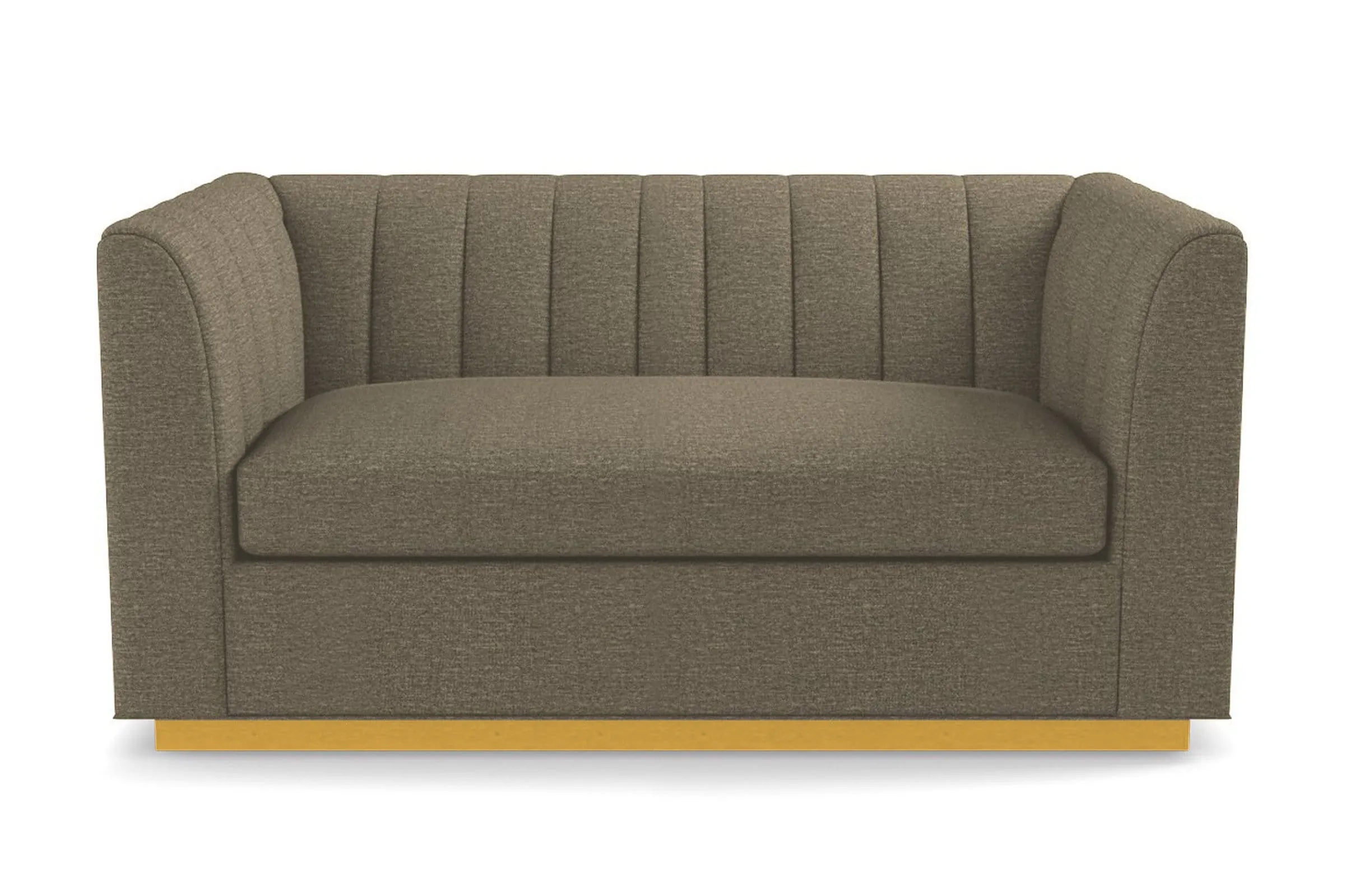 Nora Twin Size Sleeper Sofa Bed :: Leg Finish: Natural / Sleeper Option: Memory Foam Mattress