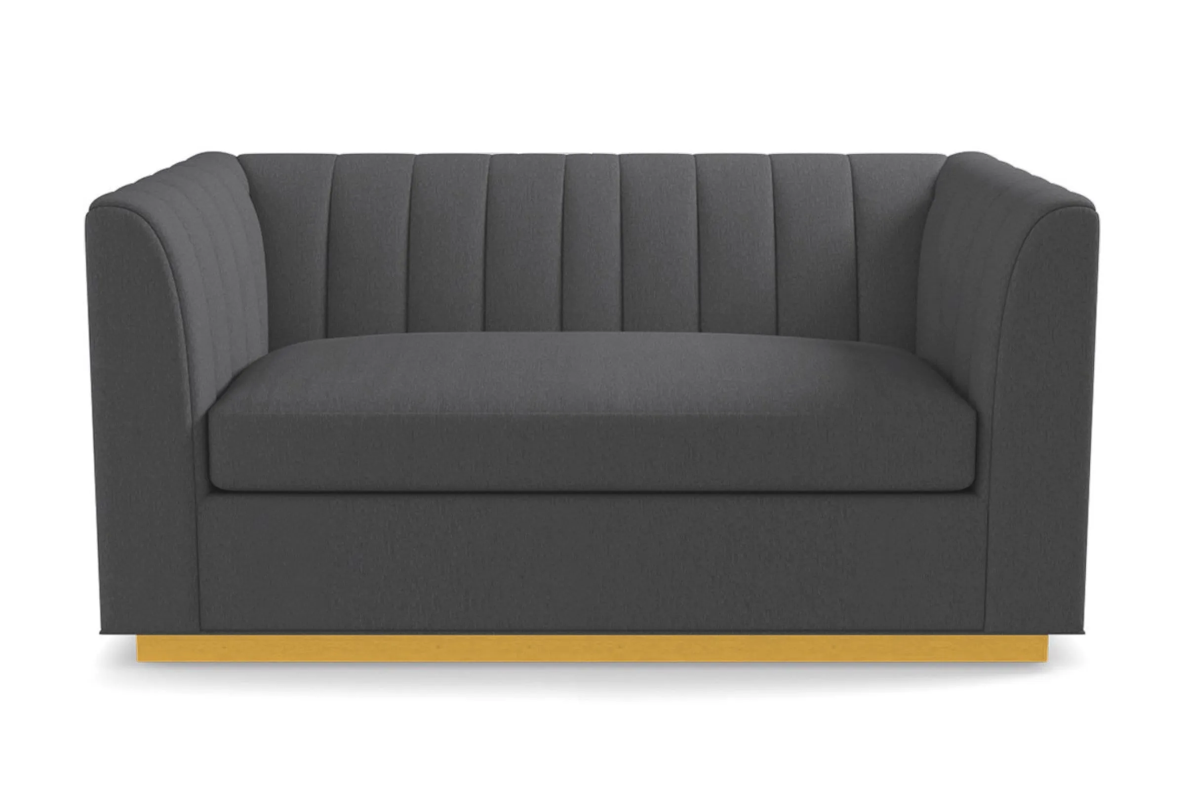 Nora Twin Size Sleeper Sofa Bed :: Leg Finish: Natural / Sleeper Option: Memory Foam Mattress