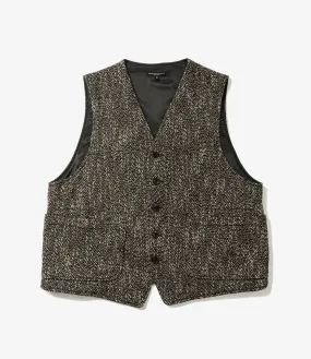 ODD Vest – Brown/Black Homespun Wool