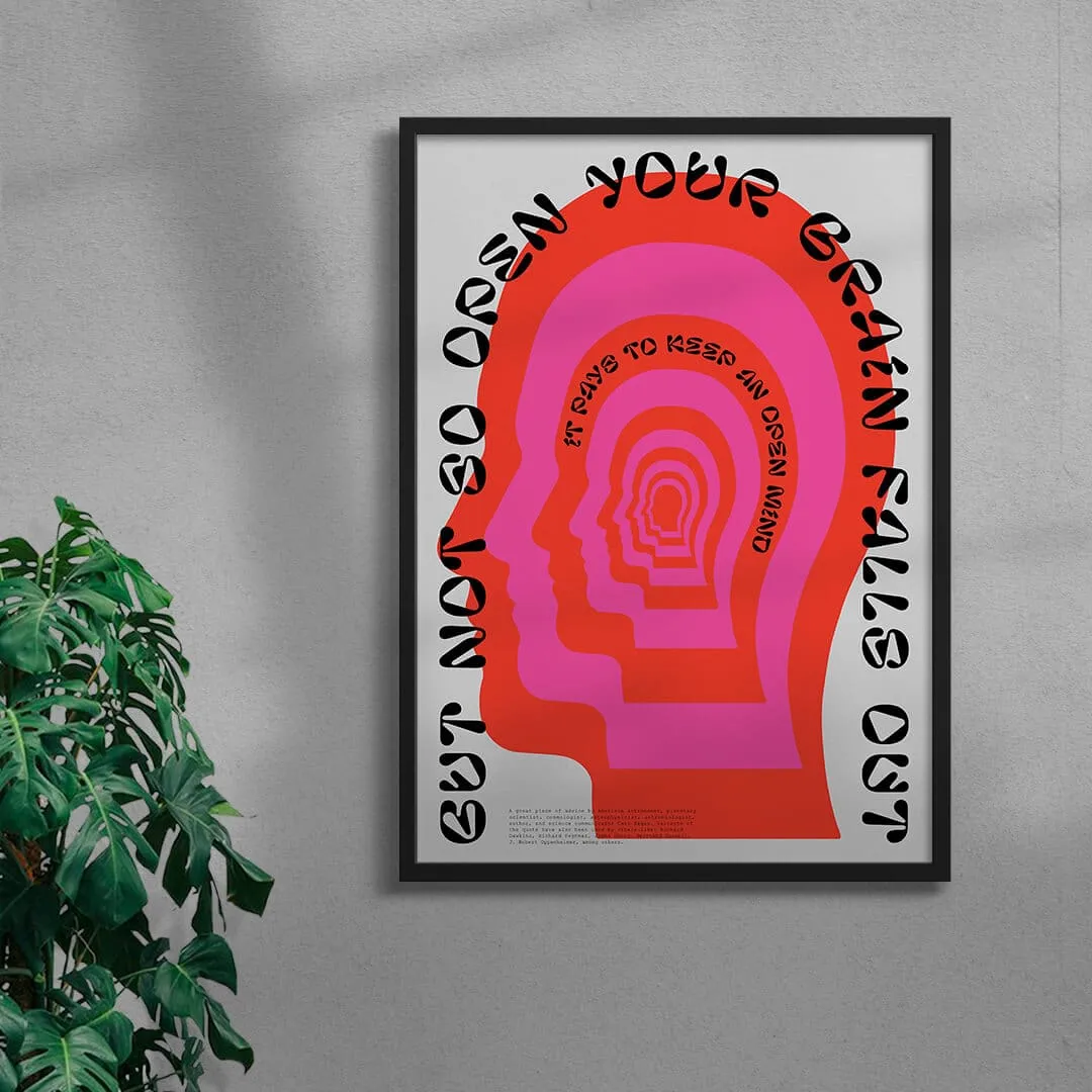 Open mind Standard Poster