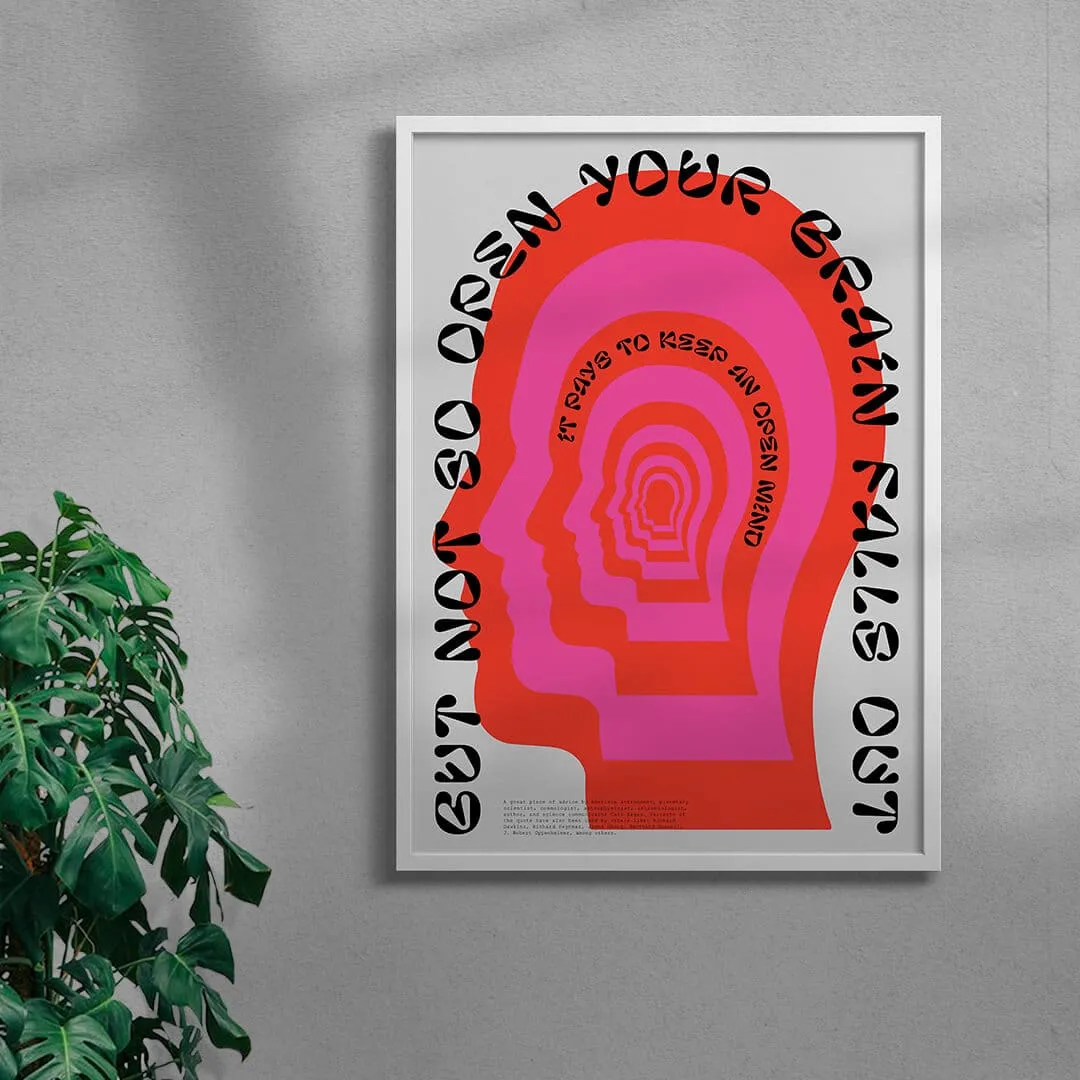 Open mind Standard Poster