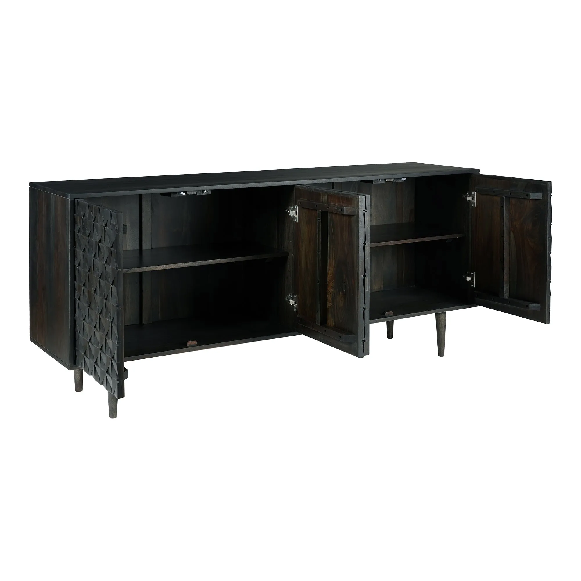 Pablo 4 Door Sideboard Black