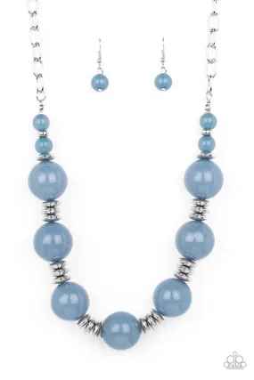 Paparazzi Necklace ~ Race to the POP - Blue