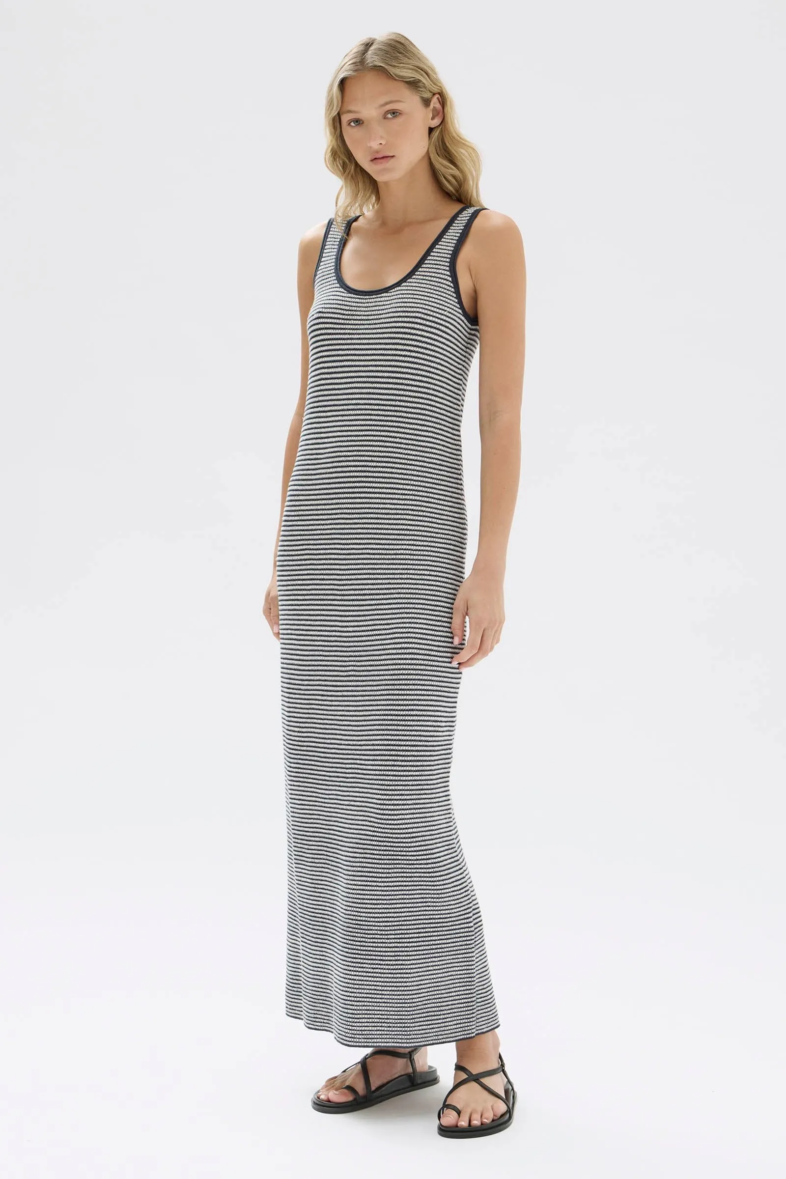 Peri Stripe Knit Maxi Dress