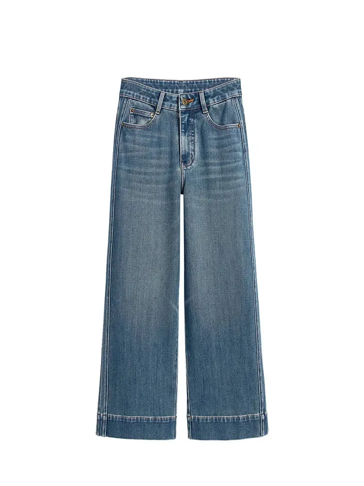 Petite High-Waist Wide-Leg Jeans