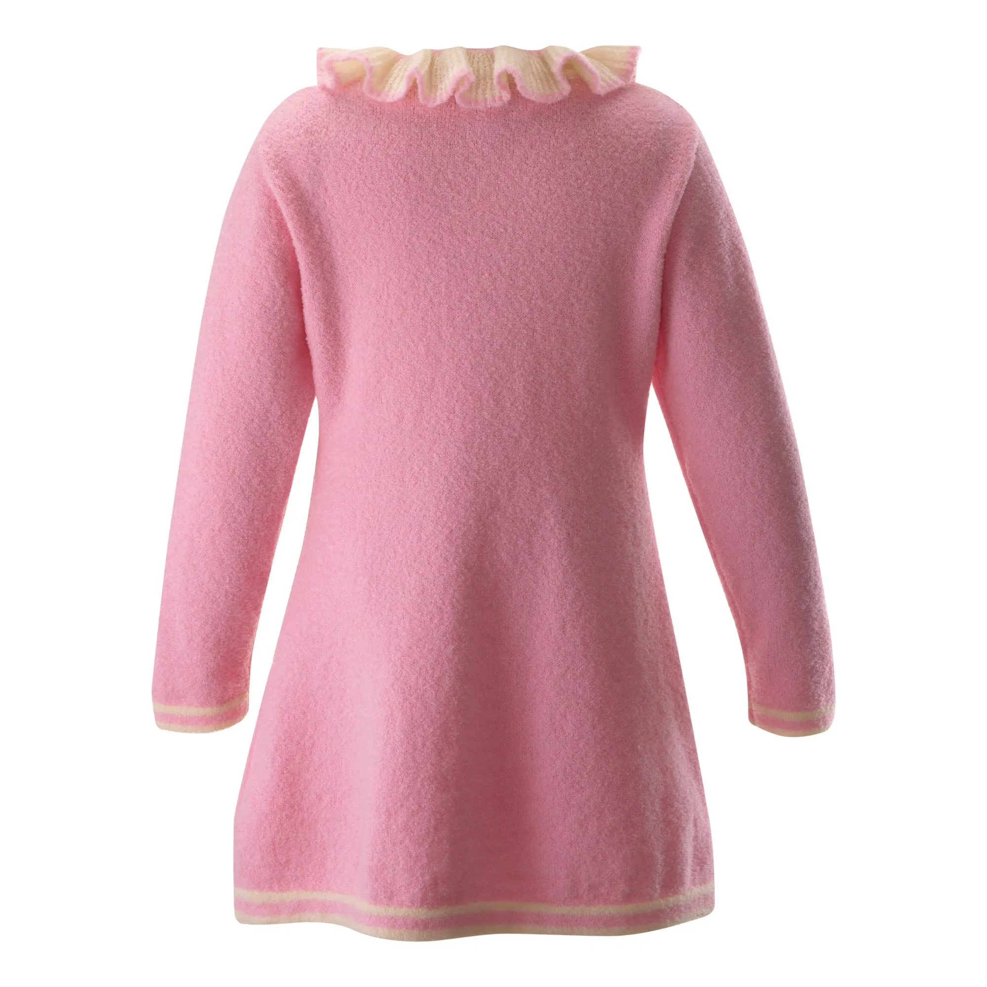 Pink Knit Frill Dress