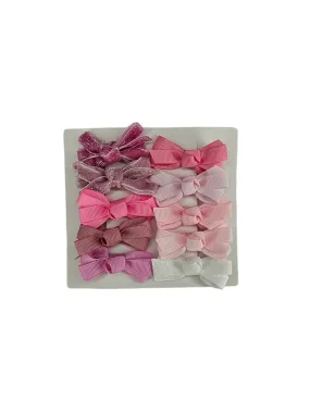 Pink Sparkle Pack of 10 My First 2 inch Bow Clips