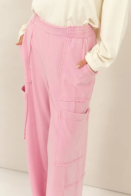 Posy Pink  Oversized Sweatpants