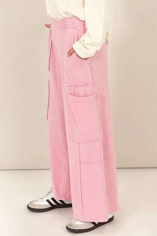 Posy Pink  Oversized Sweatpants