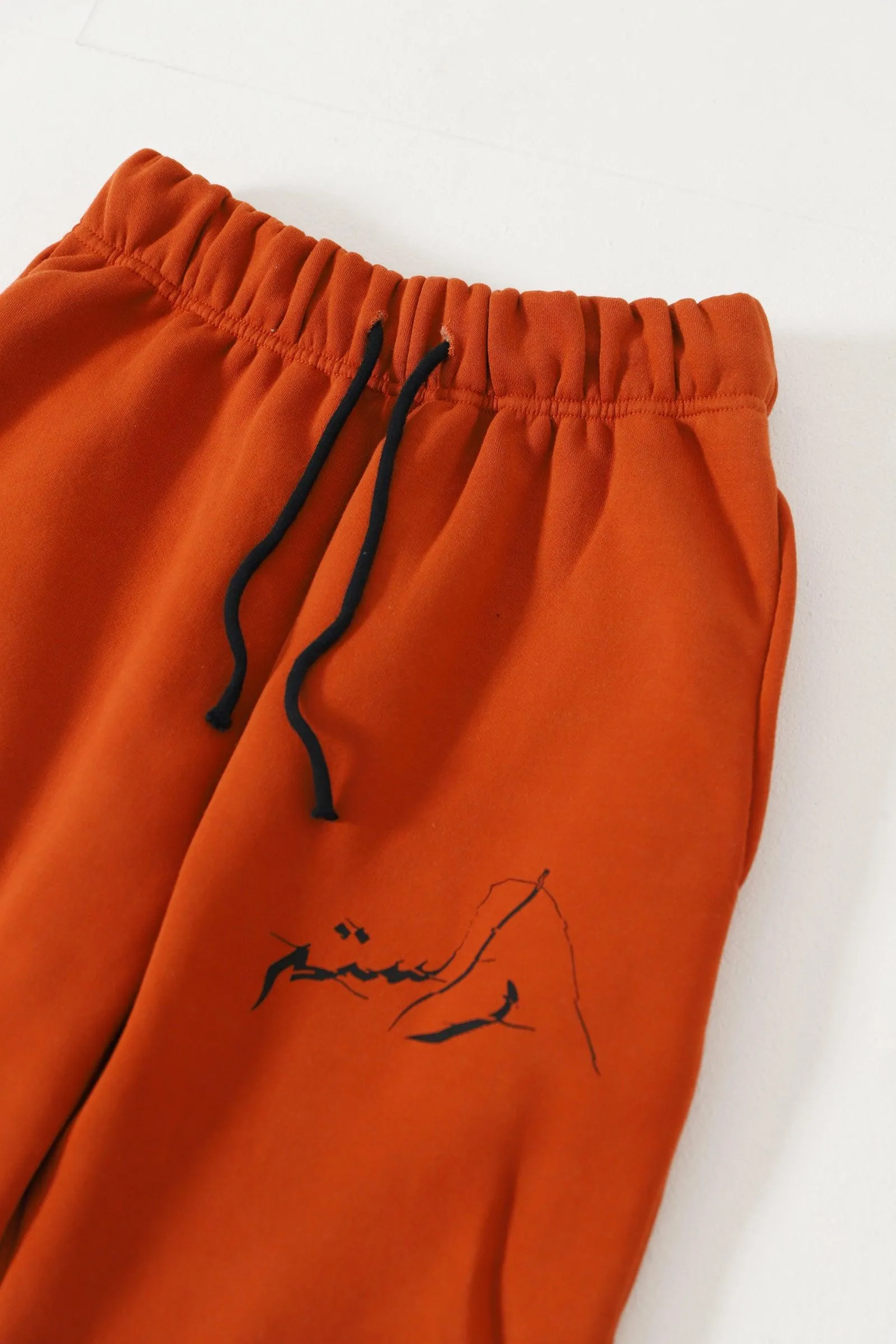 "ENLIGHTENMENT" RUST SWEATPANTS