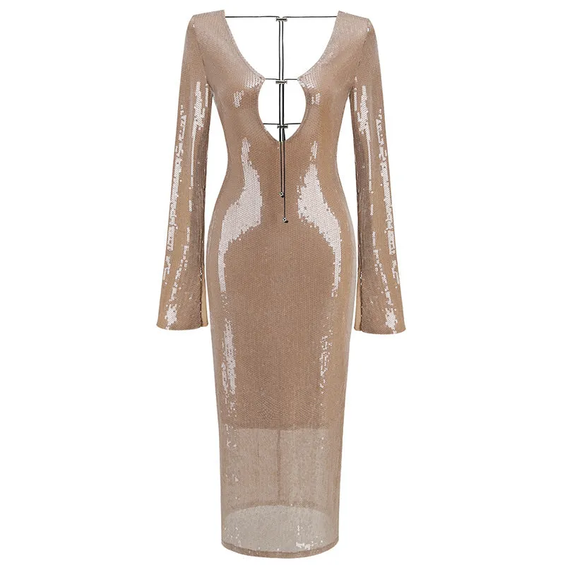 Raffaella Sequined Bodycon Dress