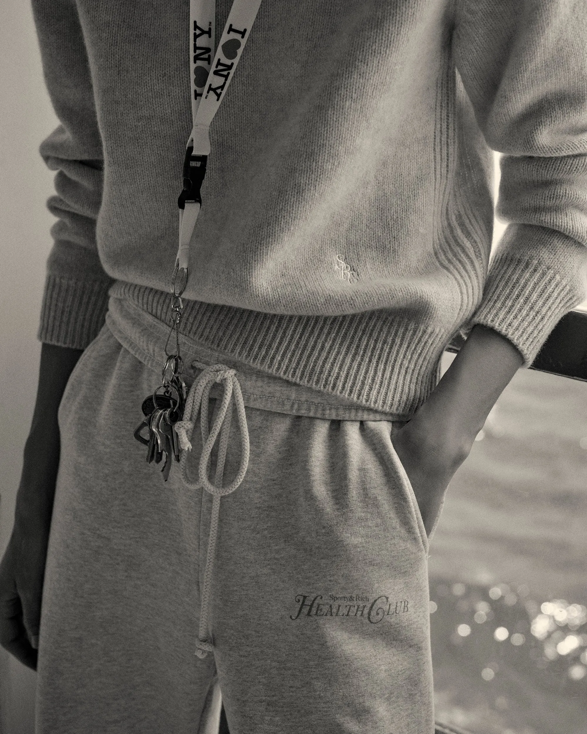 Rizzoli Sweatpants - Heather Gray/Dolphin