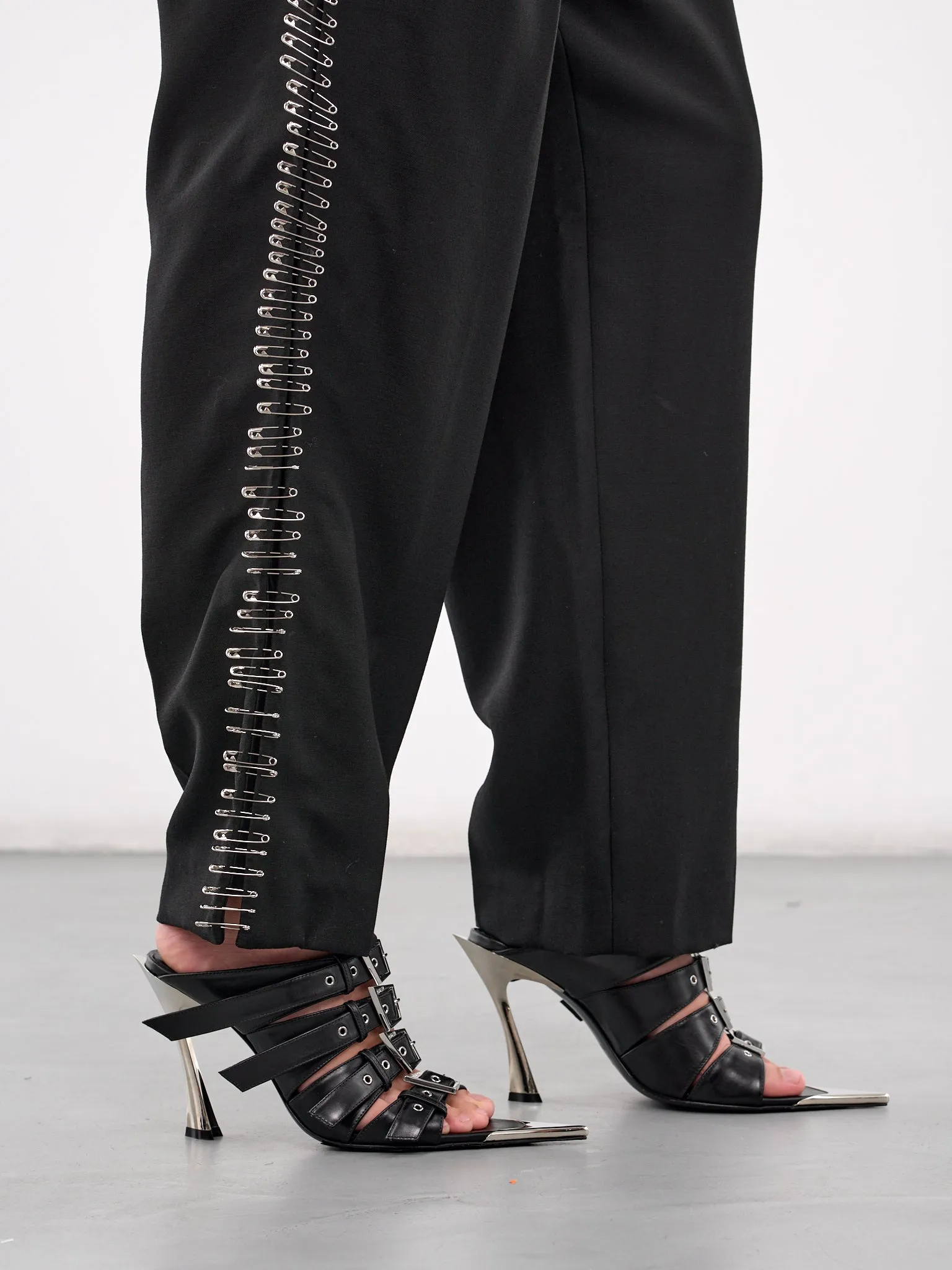 Safety Pin Trousers (3N-P004-051-BLACK)