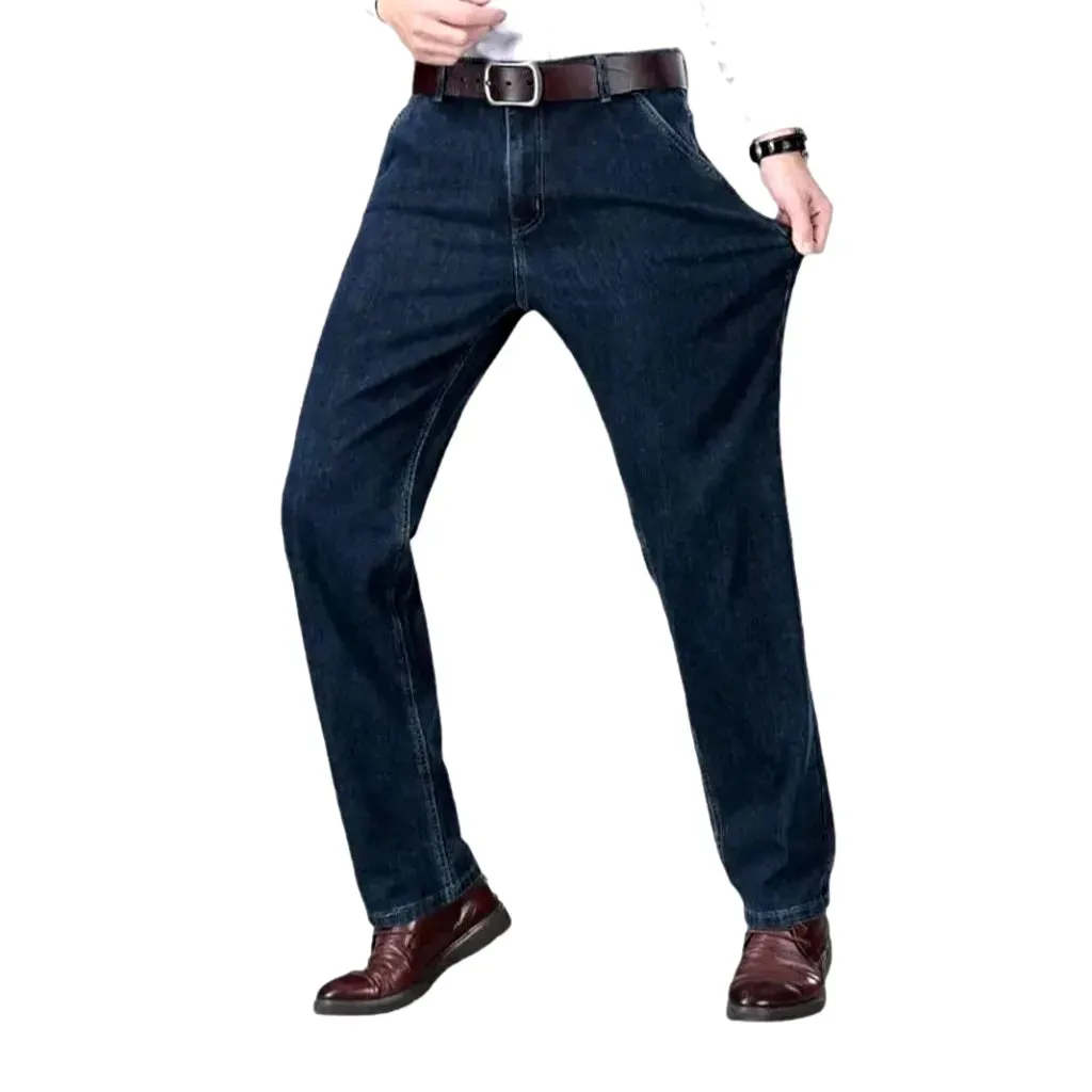 Sanded vintage tapered men's jeans