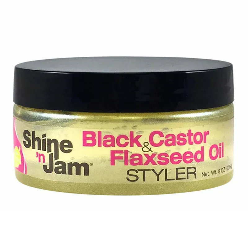 Shine 'n Jam Black castor & Flaxseed Oil Styler