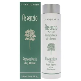 Shower Shampoo - Absinthium by LErbolario for Men - 8.4 oz Shampoo