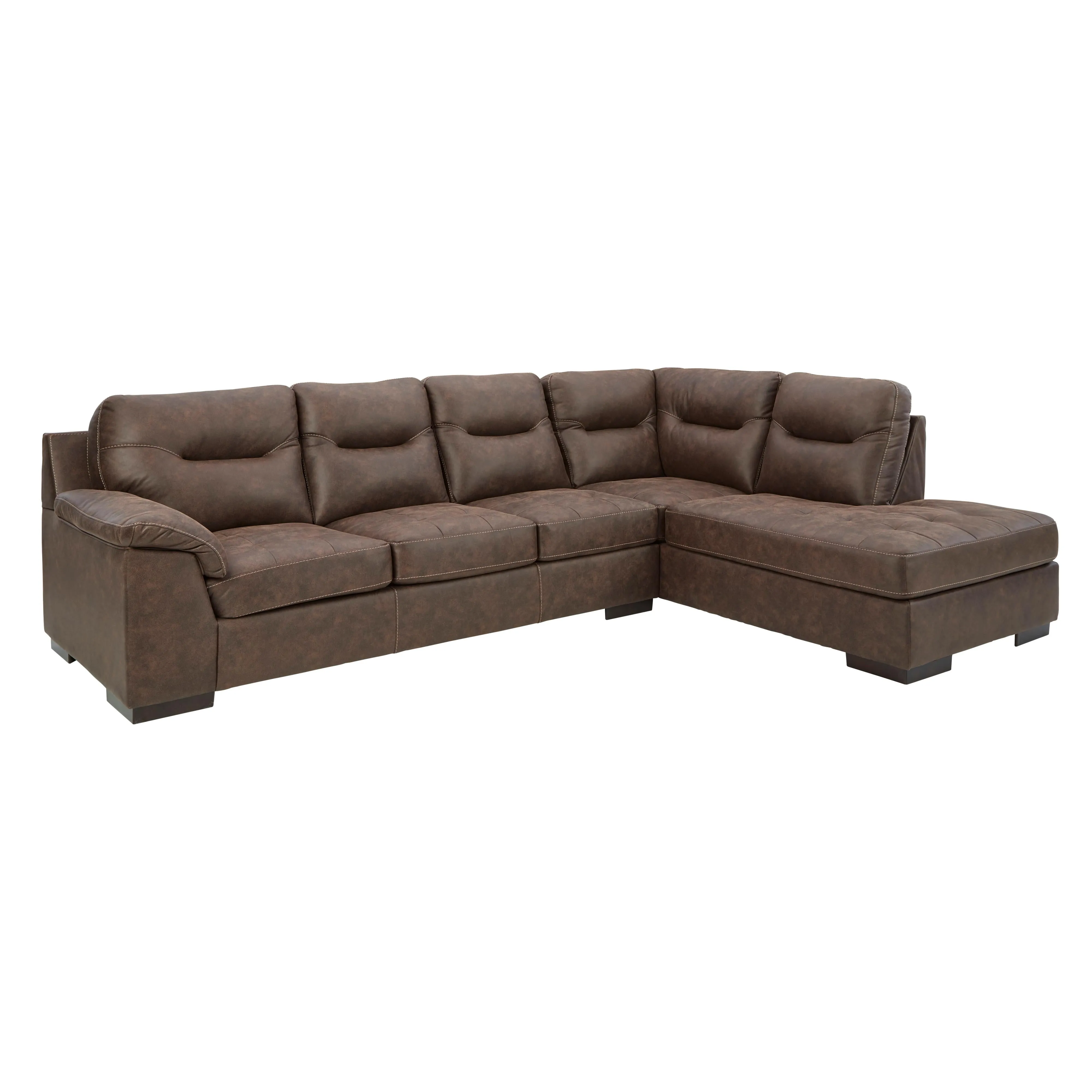 Signature Design by Ashley Maderla Leather Look 2 pc Sectional 6200266/6200217