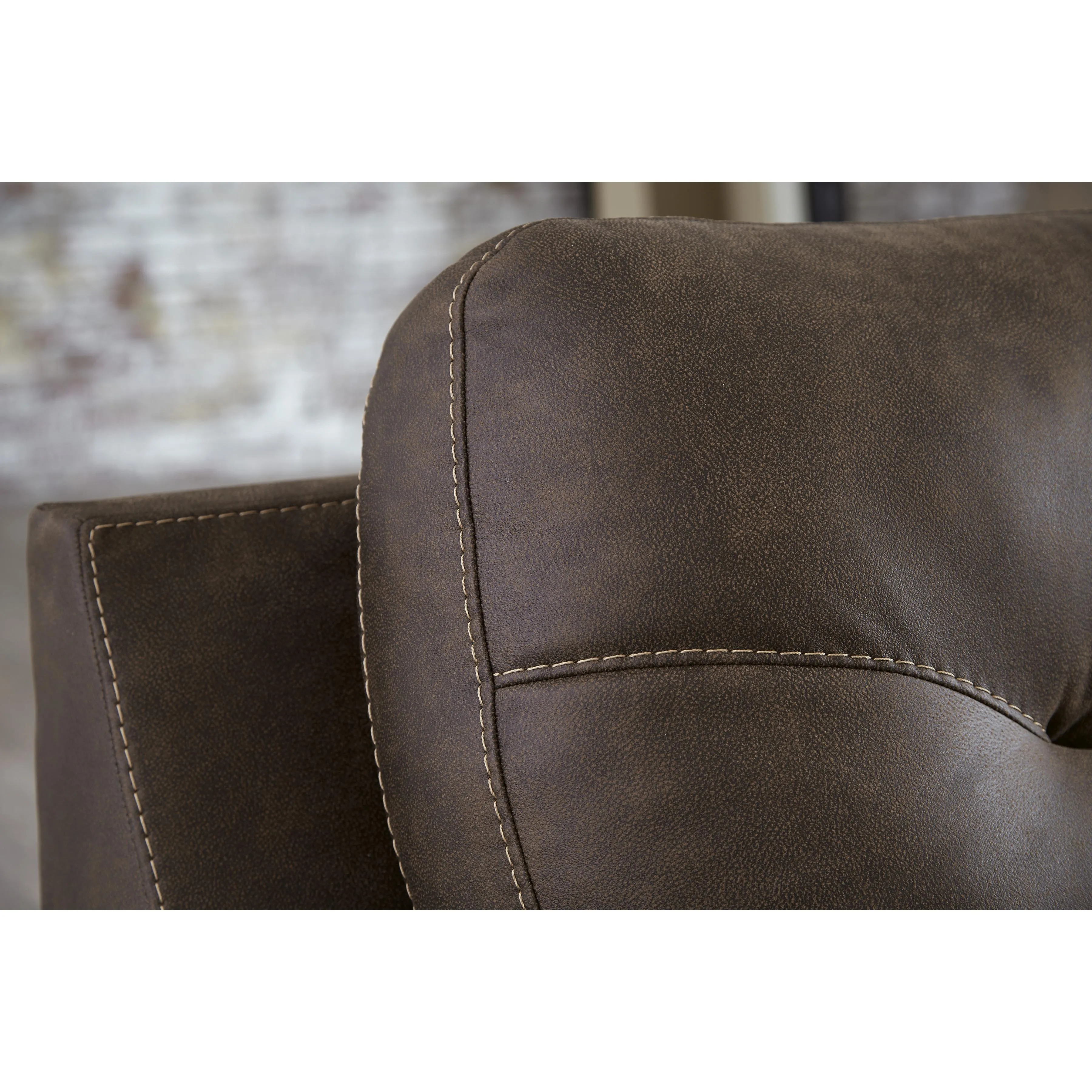 Signature Design by Ashley Maderla Stationary Leather Look Chair 6200220