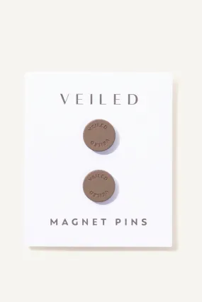 Signature Magnet Pins - Deep Taupe