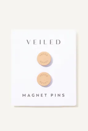 Signature Magnet Pins - Natural