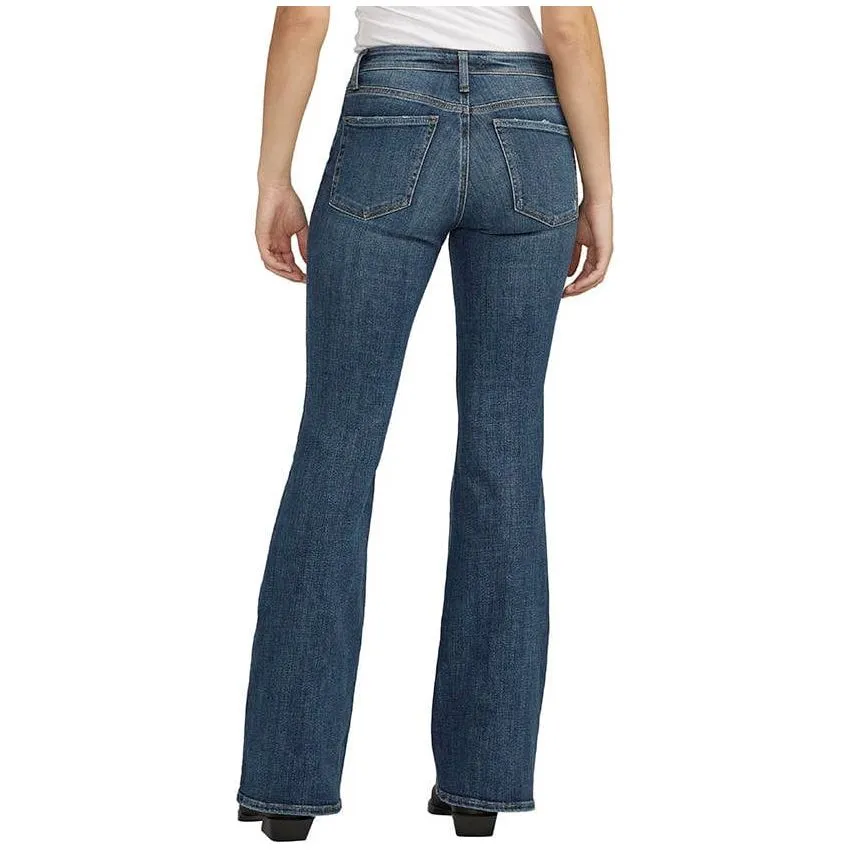 Silver Most Wanted Flare Jean