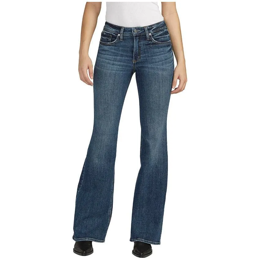 Silver Most Wanted Flare Jean