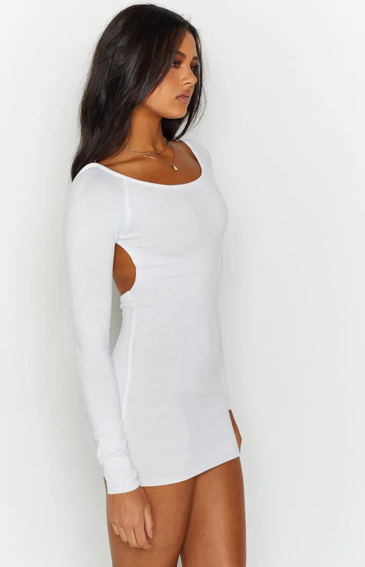 SNDYS Milo White Knit Dress