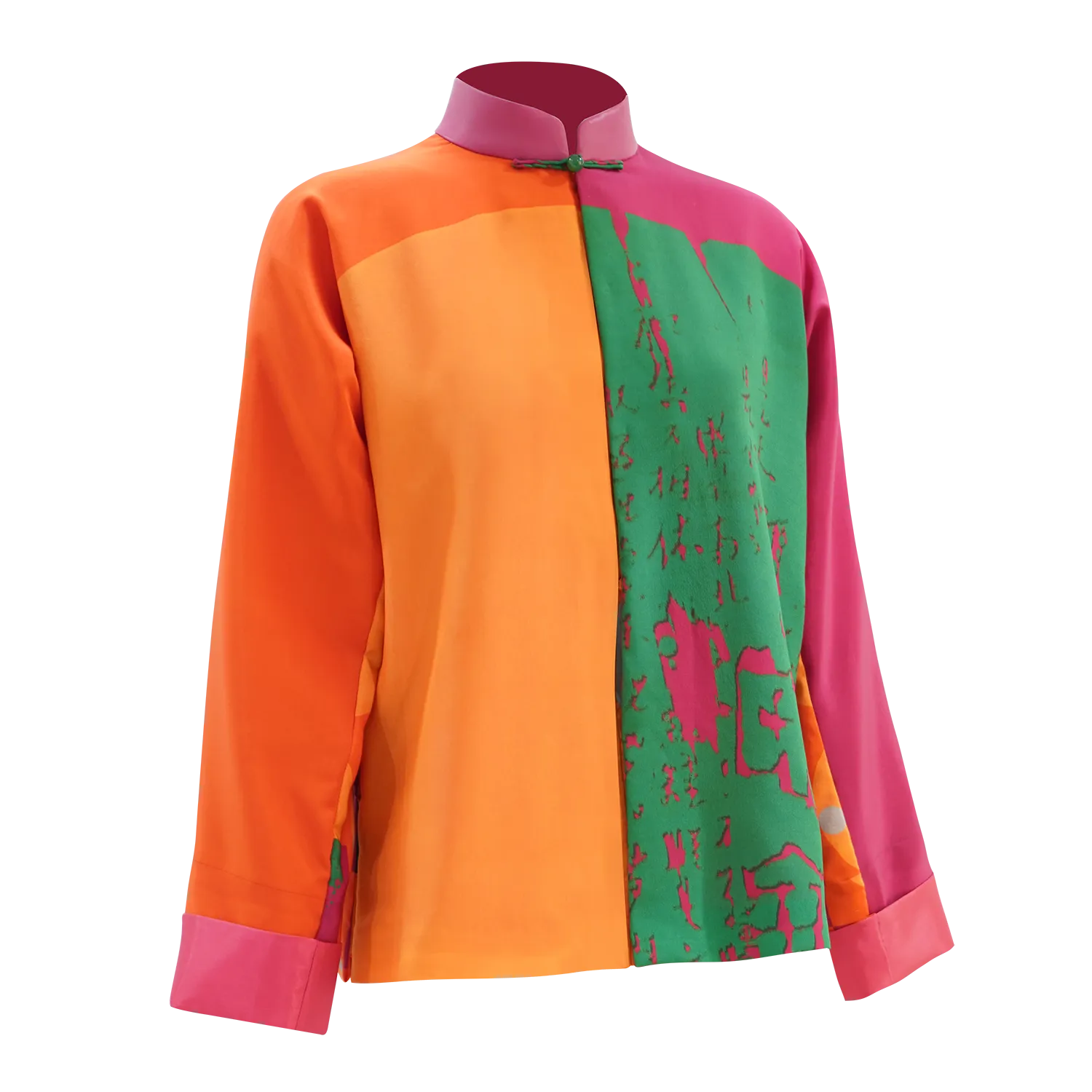 SPARKLE BY KAREN CHAN x HKMoA【FLOWER RAIN】100% Silk Mini Tang Jacket / Mini Kung Fu Jacket (花雨) (韓志勳)