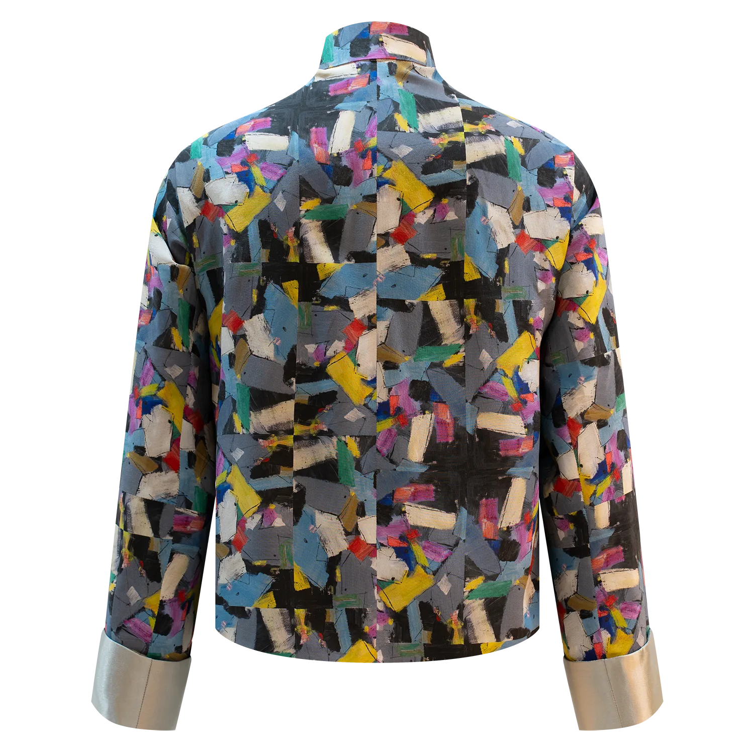 SPARKLE BY KAREN CHAN x HKMoA【PATCHWORK】 100% Silk Mini Tang Jacket / Mini Kung Fu Jacket (百衲衣)(吳冠中)