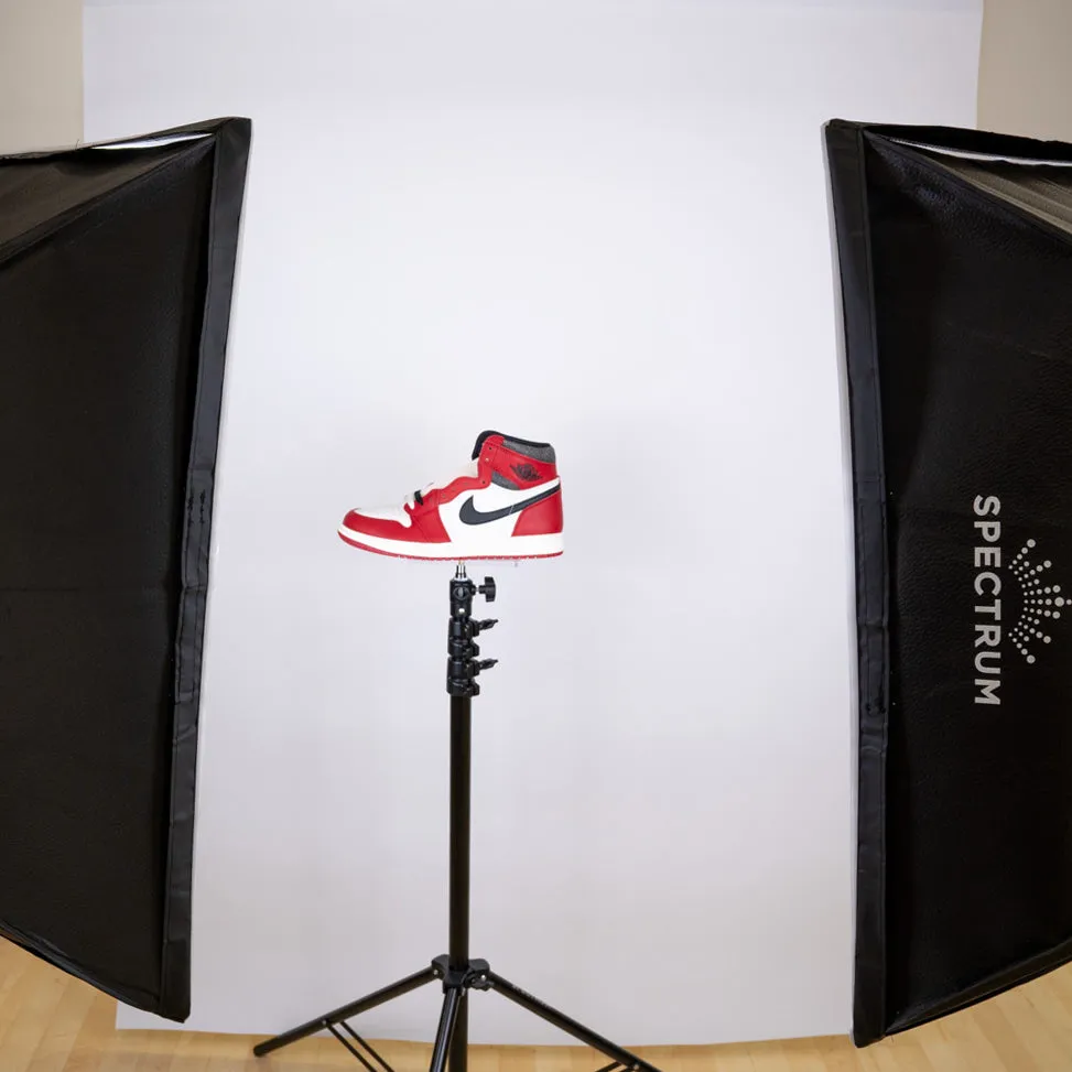 Spectrum Transparent Acrylic Support Plate with 360° Ball Head for Product Photography - Rectangle (15cm x 10cm x 0.7cm)