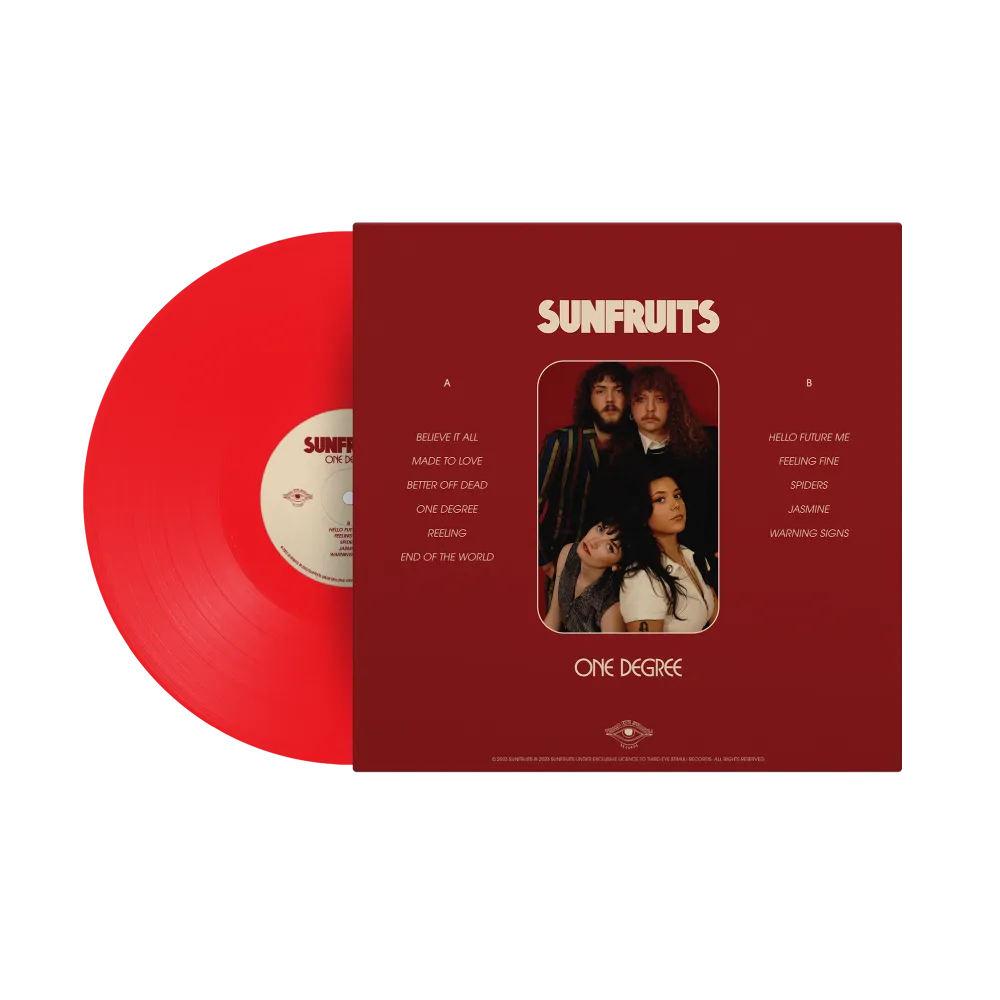 Sunfruits / One Degree LP Soundmerch Exclusive Transparent Red Vinyl